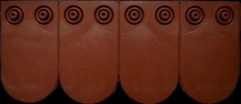 Stabuflex Schindel Kunststoff Verbundplatte Biber 24 x 56 cm rotbraun