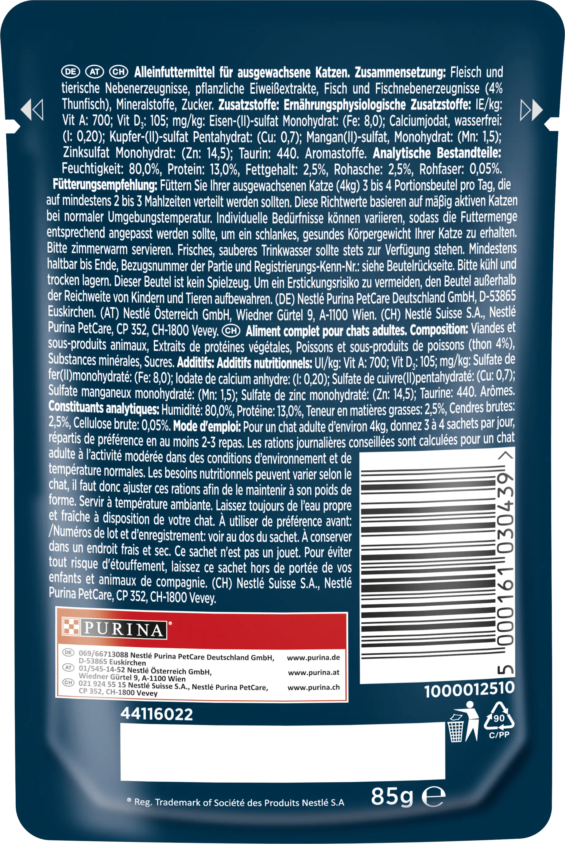 Gourmet Perle Erlesene Streifen mit Thunfisch 85 g Gourmet Perle Erlesene Streifen mit Thunfisch 85 g