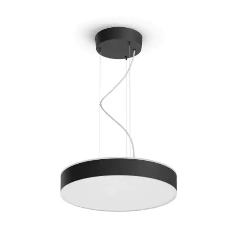 Philips Hue LED Pendelleuchte White Ambiance Enrave schwarz Ø 42,5 cm Philips Hue LED Pendelleuchte White Ambiance Enrave schwarz Ø 42,5 cm