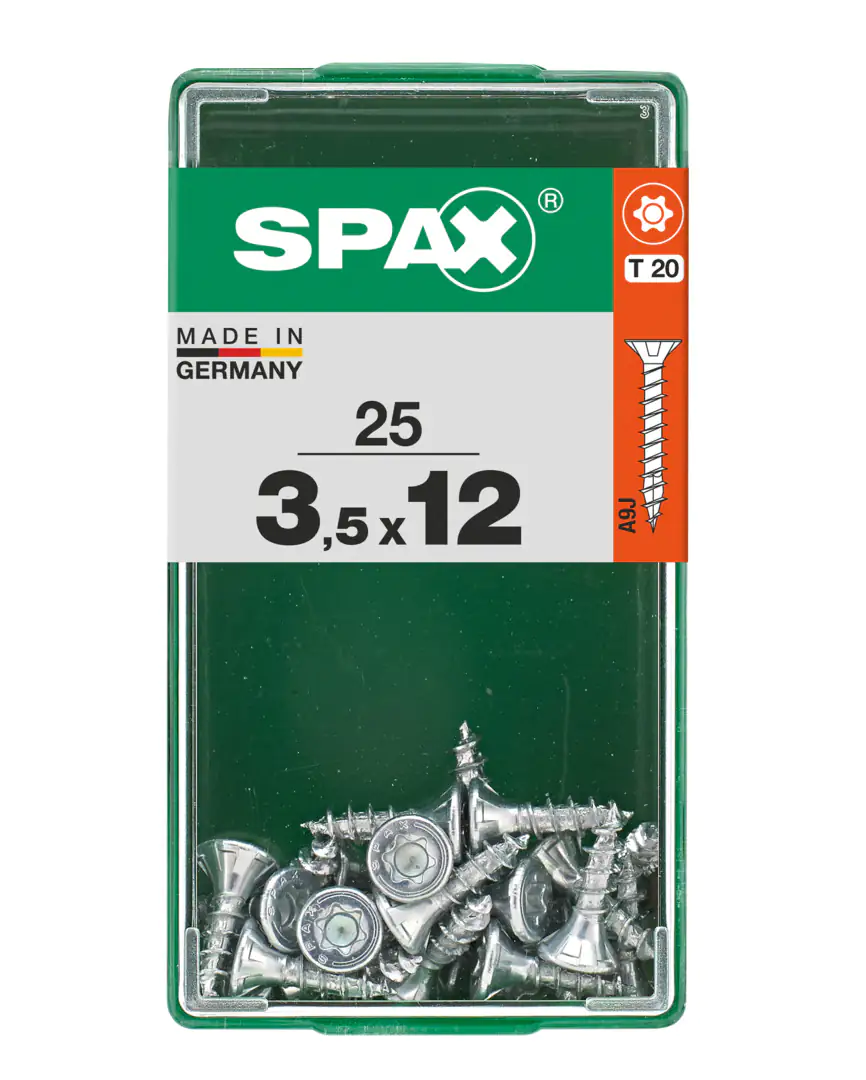 Spax Universalschrauben 3.5 x 12 mm TX 20 Senkkopf - 25 Stk.