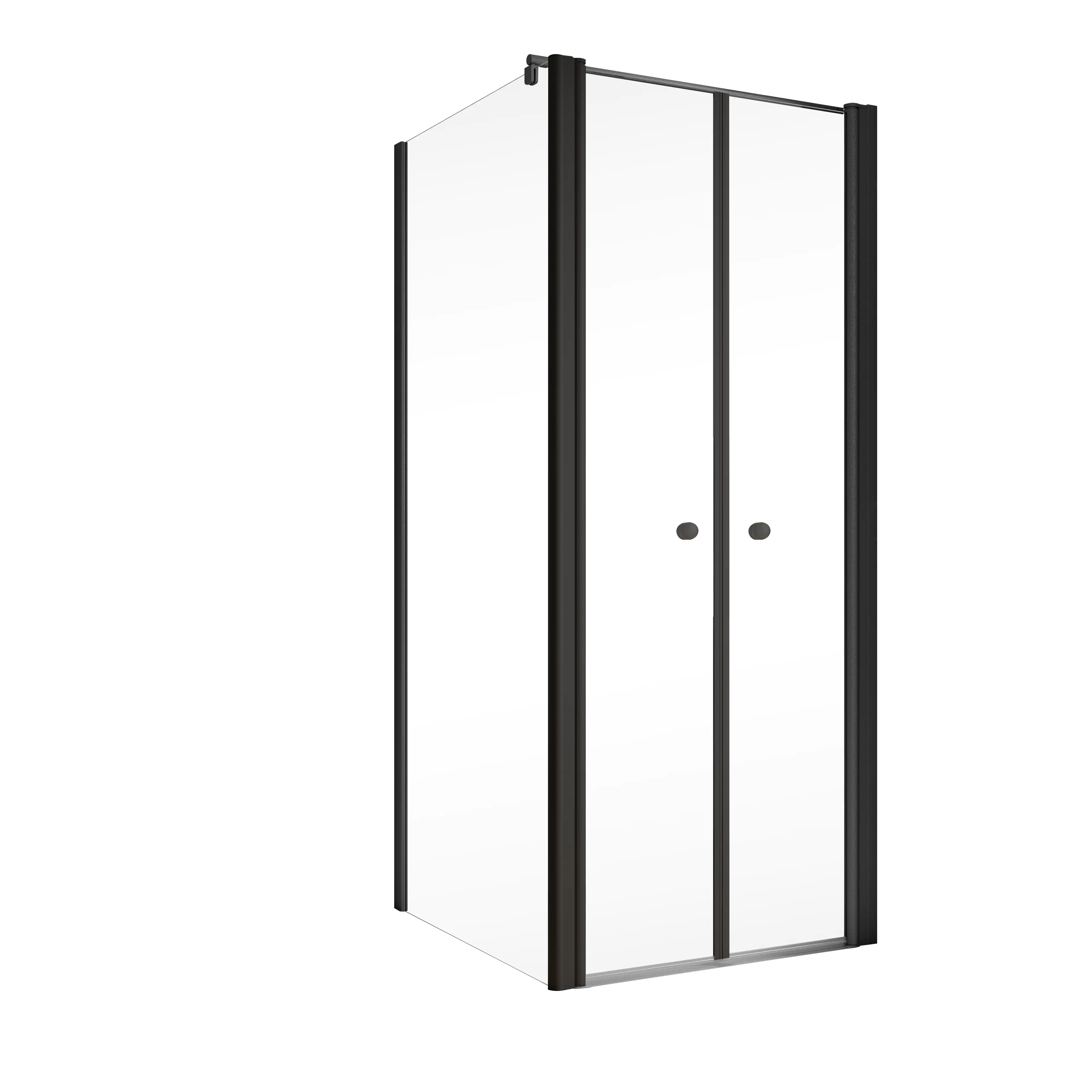 Schulte Pendeltür und Seitenwand links 80 x 80 x 200 cm Garant 2.0 mattschwarz Türanschlag rechts Schulte Pendeltür und Seitenwand links 80 x 80 x 200 cm Garant 2.0 mattschwarz Türanschlag rechts