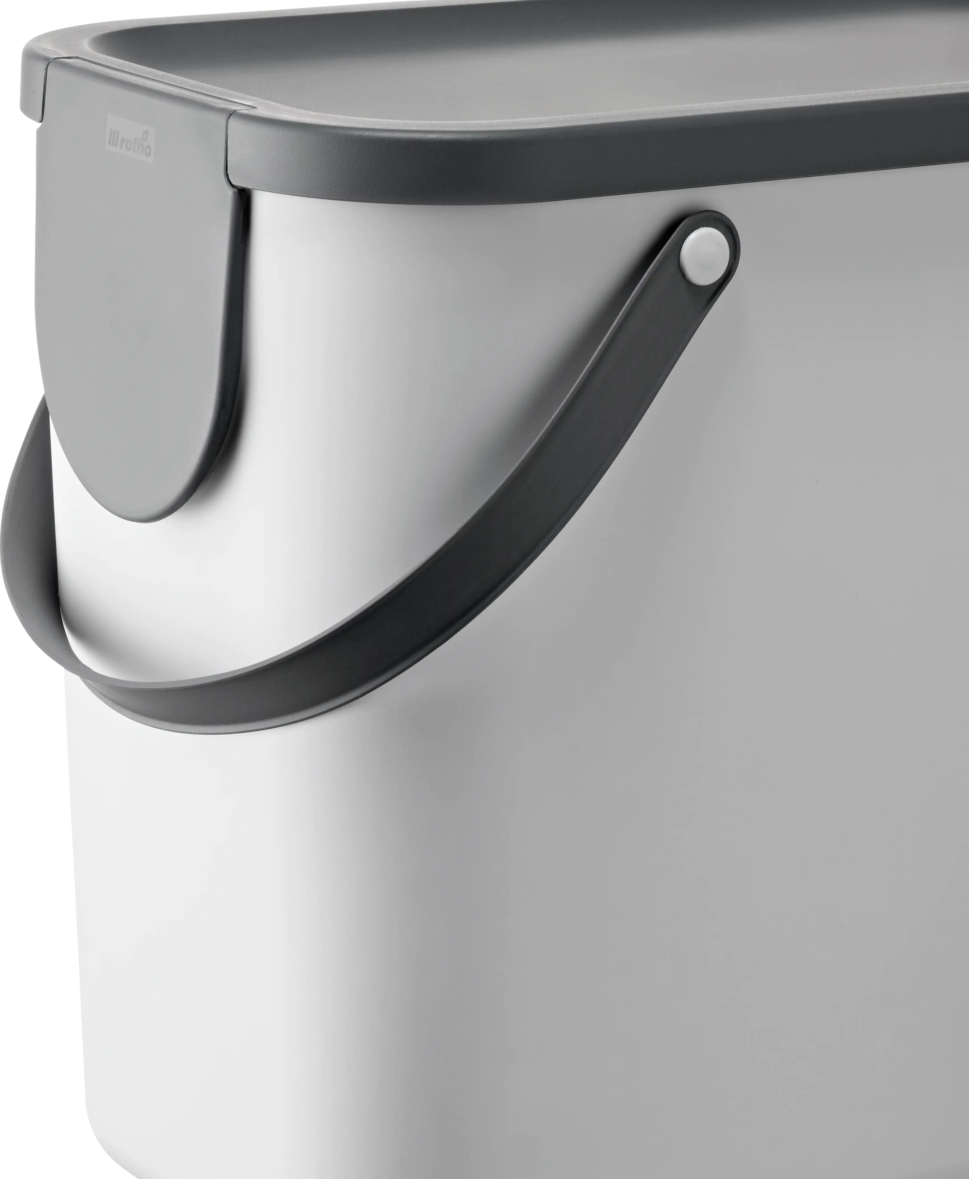 Rotho Mülltrennungssystem Albula 25 L mistletoe white Recyclingbehälter Rotho Mülltrennungssystem Albula 25 L mistletoe white Recyclingbehälter