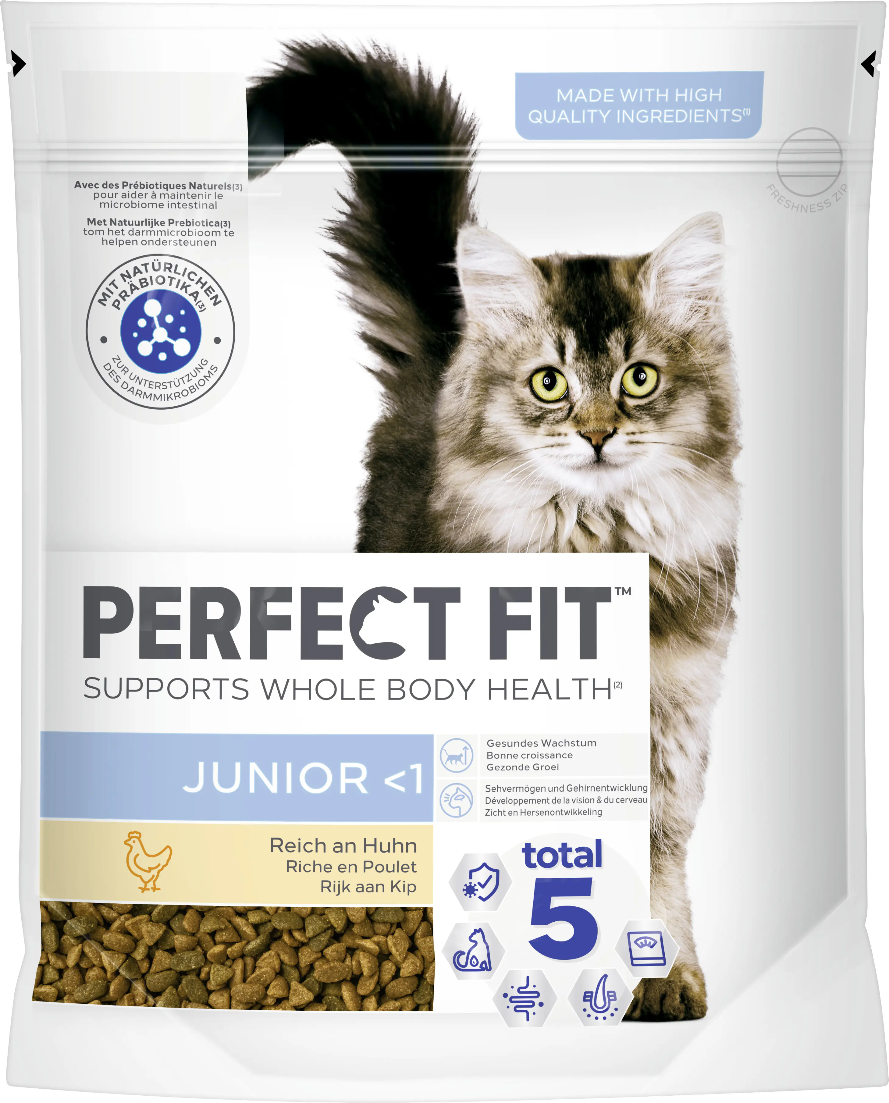 Perfect Fit Junior -1 mit Huhn Katzenfutter 750 g Perfect Fit Junior -1 mit Huhn Katzenfutter 750 g