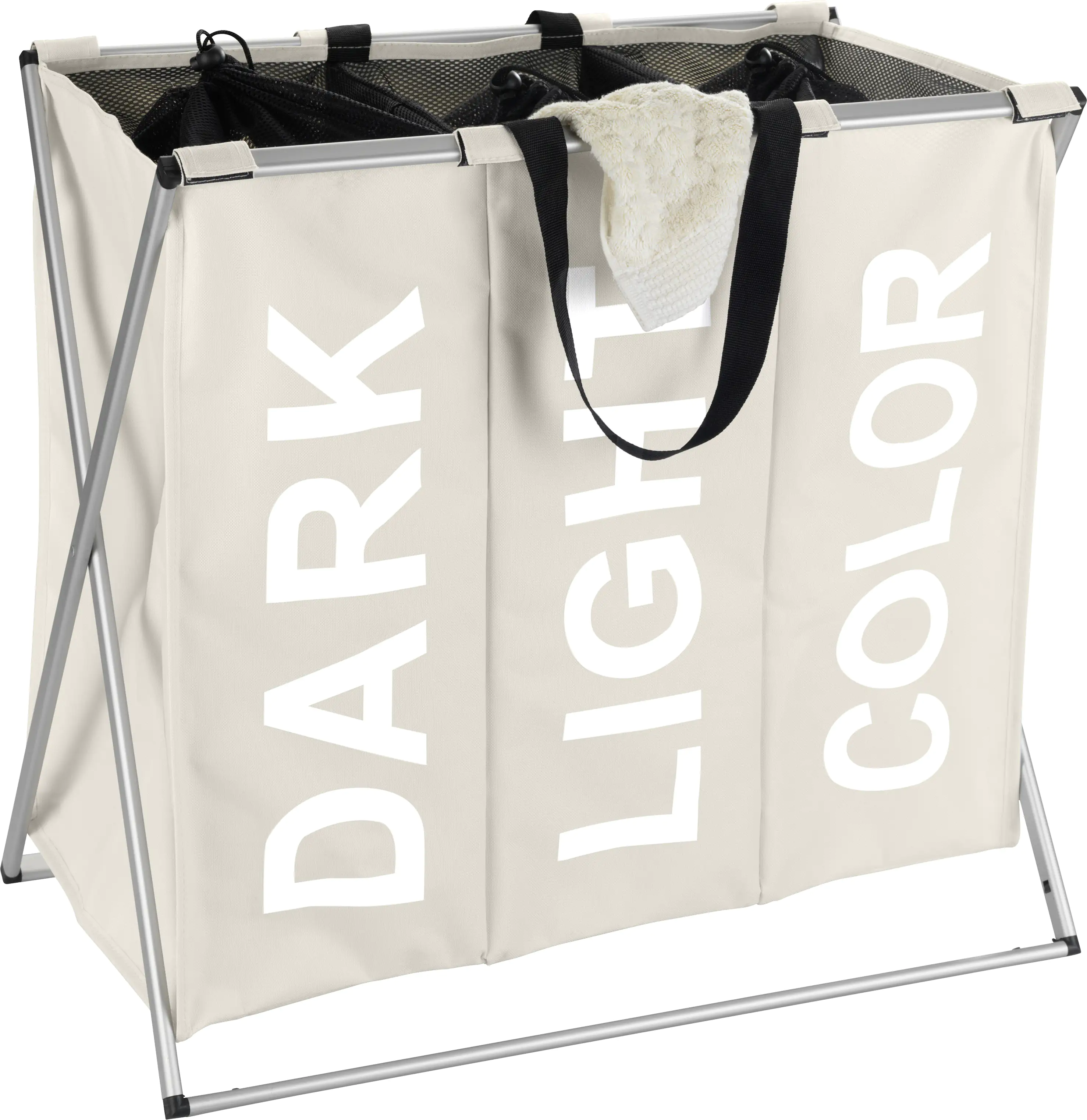 Wenko Wäschesammler Trio 130 l, beige Wenko Wäschesammler Trio 130 l, beige
