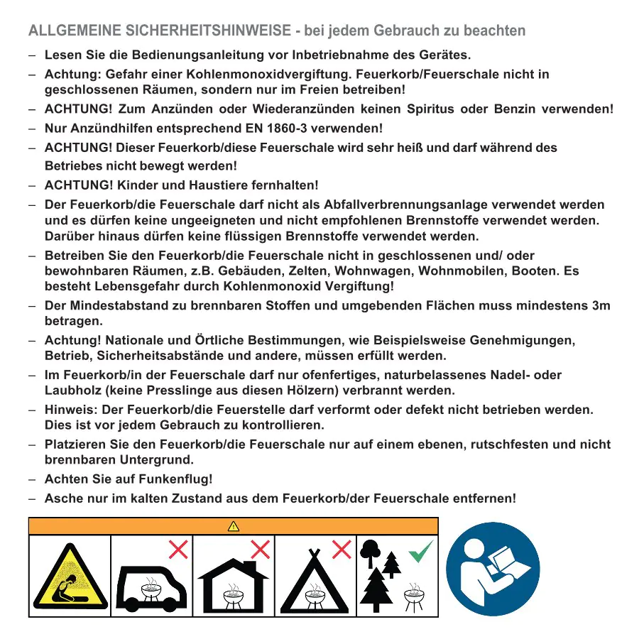 Tepro Design Feuerstelle schwarz / Edelstahl