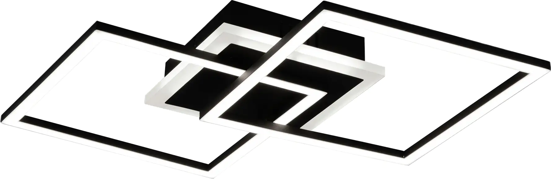 Reality LED Deckenleuchte VENIDA schwarz matt, Acryl weiß Reality LED Deckenleuchte VENIDA schwarz matt, Acryl weiß