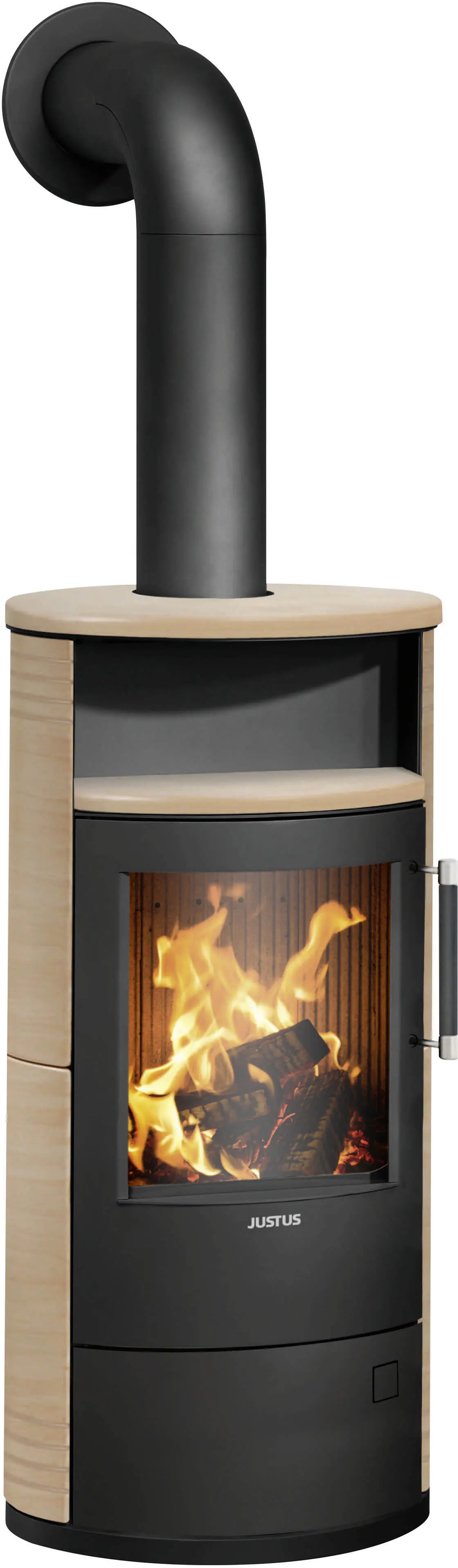 Justus Kaminofen Island 5 2.0 Keramik corretto 5 kW