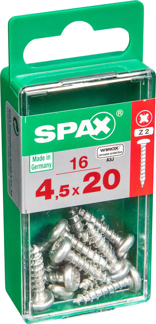 Spax Universalschrauben 4.5 x 20 mm TX 20 - 16 Stk.