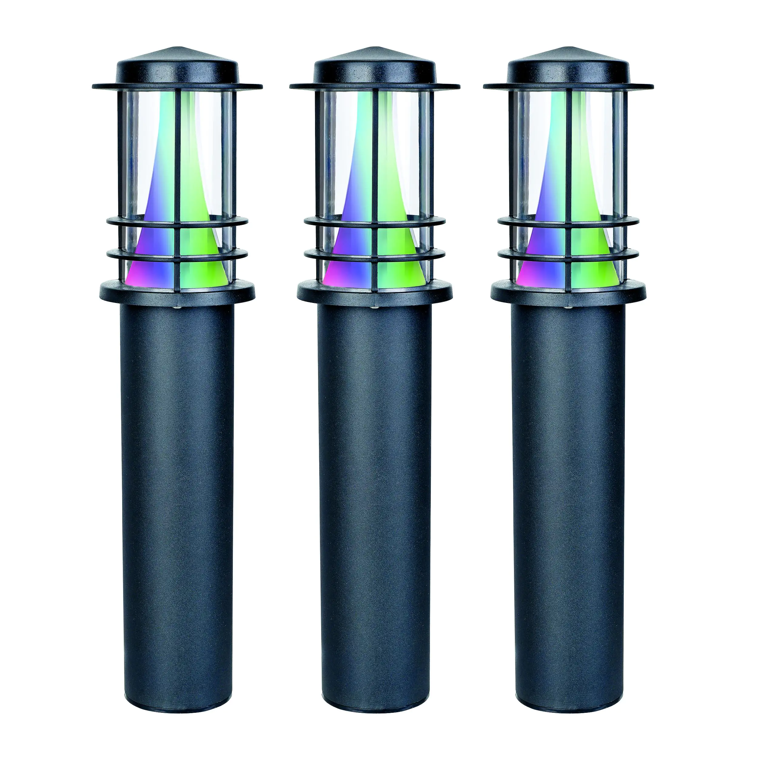 4018412672865 Müller Licht tint LED Wegeleuchte Petunia anthrazit 35 cm 3er RGBW Smart