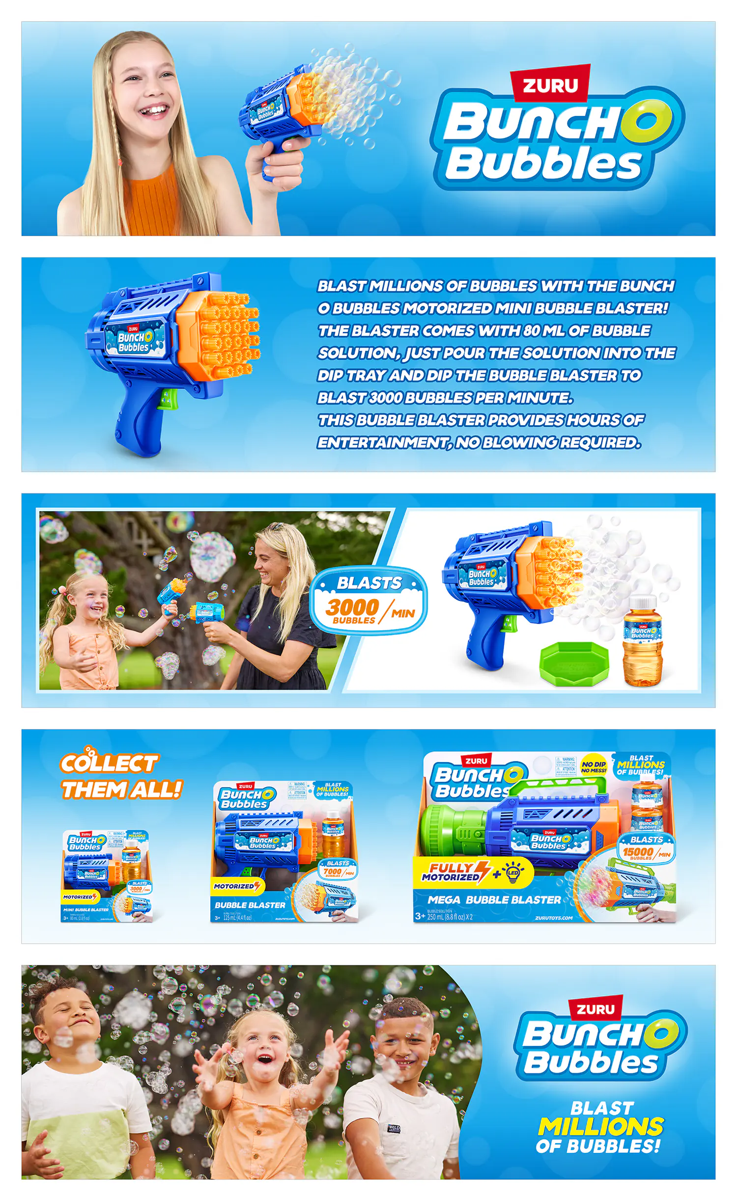 Zuru Seifenblasenpistole Bubbles-Blaster