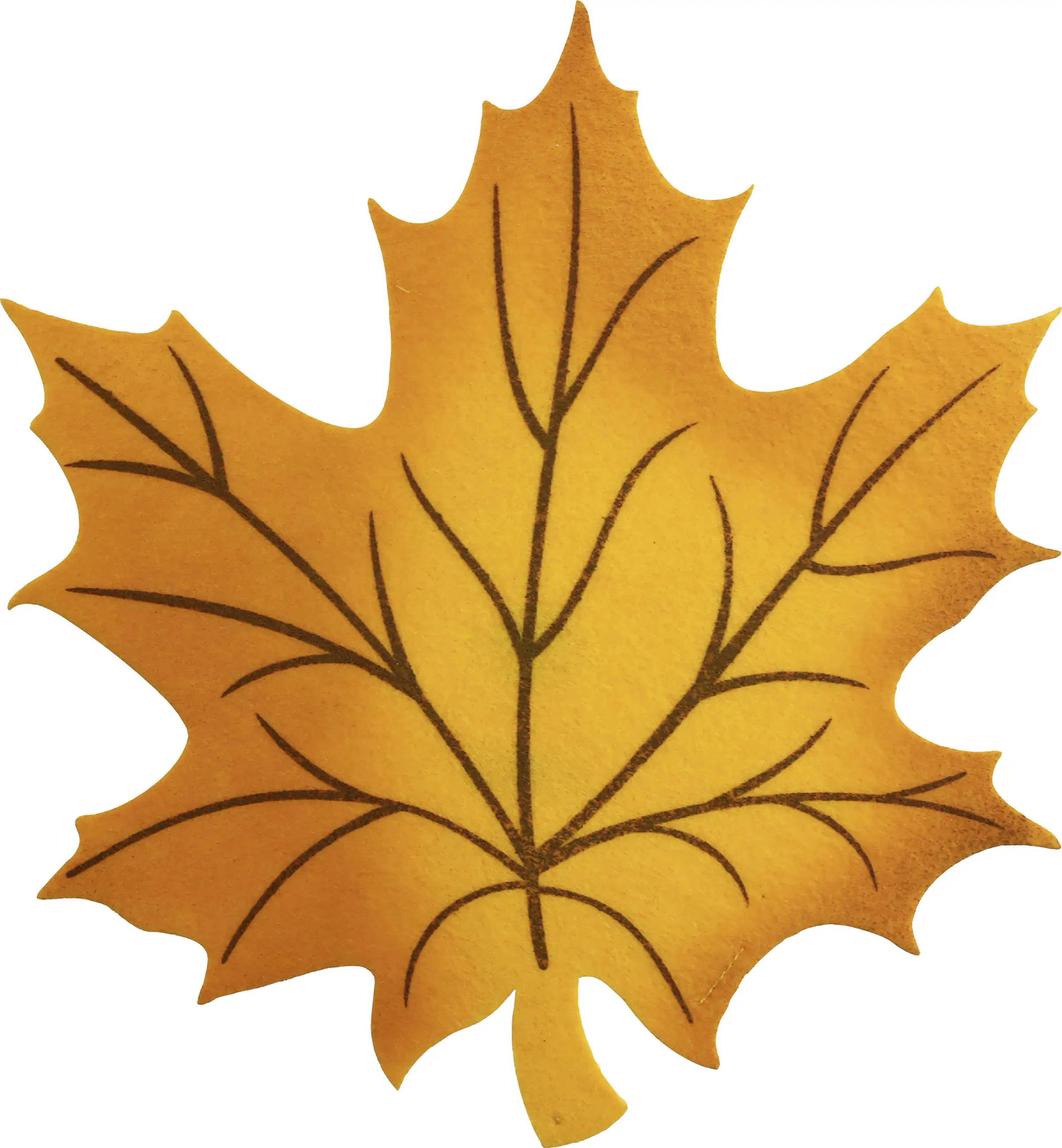 Tischset Filz Ahornblatt orange 28 x 31 cm