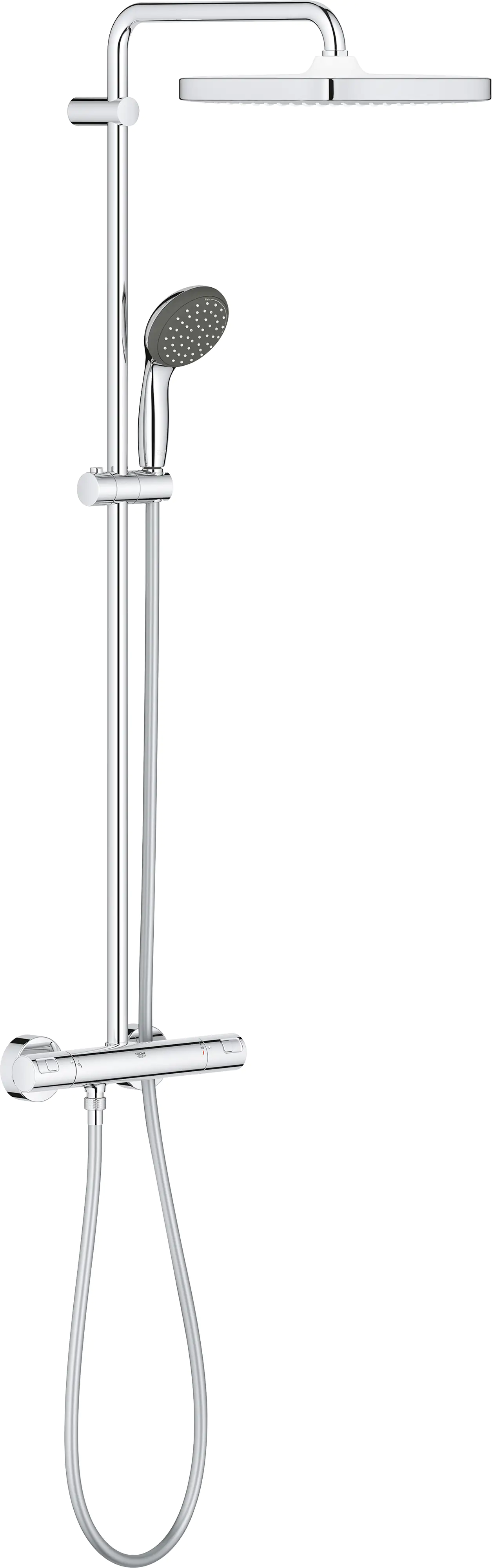 4005176580833 Grohe Duschsystem Vitalio Start 250 Cube mit Thermostatbatterie, verchromt