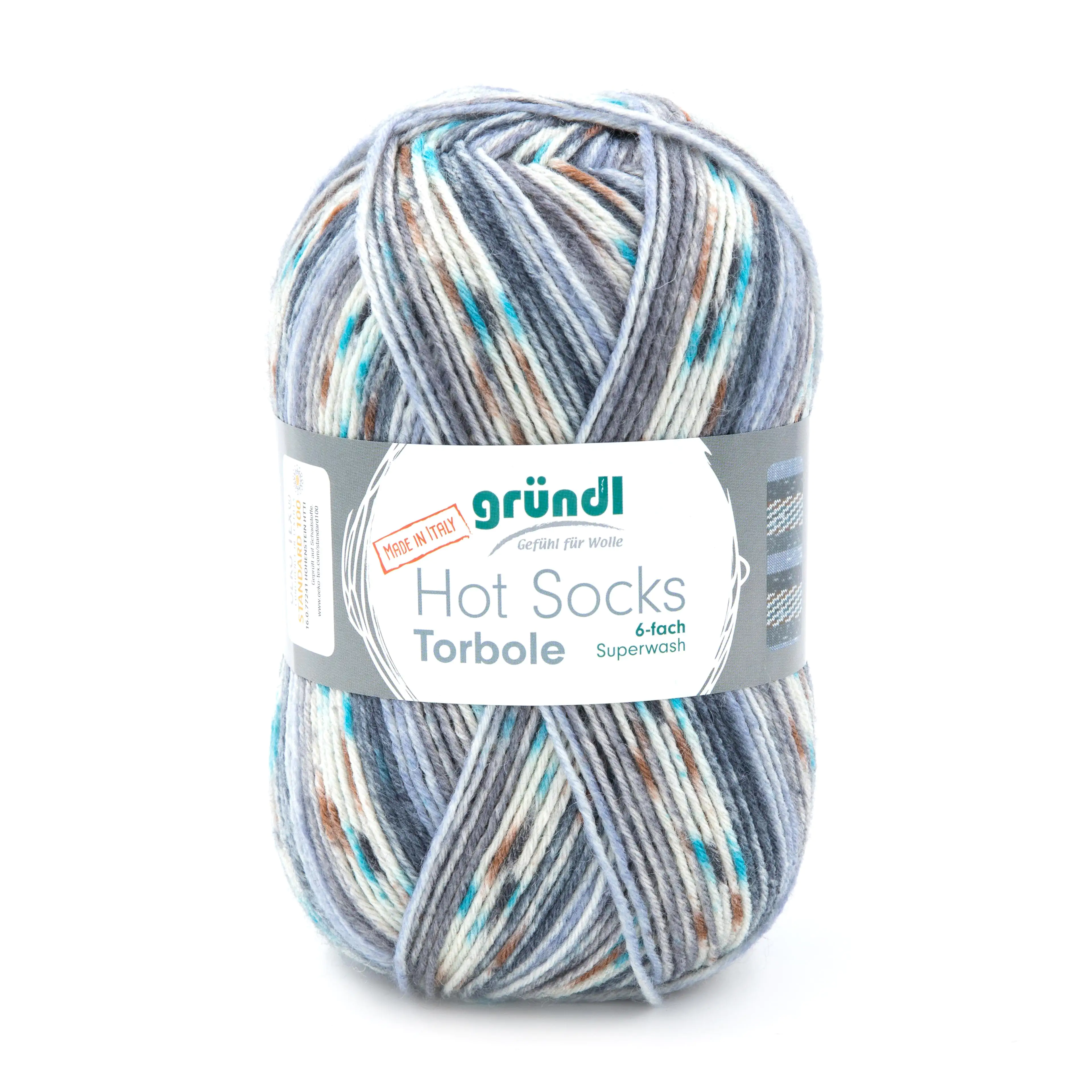 Gründl Sockenwolle Hot Socks Torbole 6-fach 150 g Gründl Sockenwolle Hot Socks Torbole 6-fach 150 g
