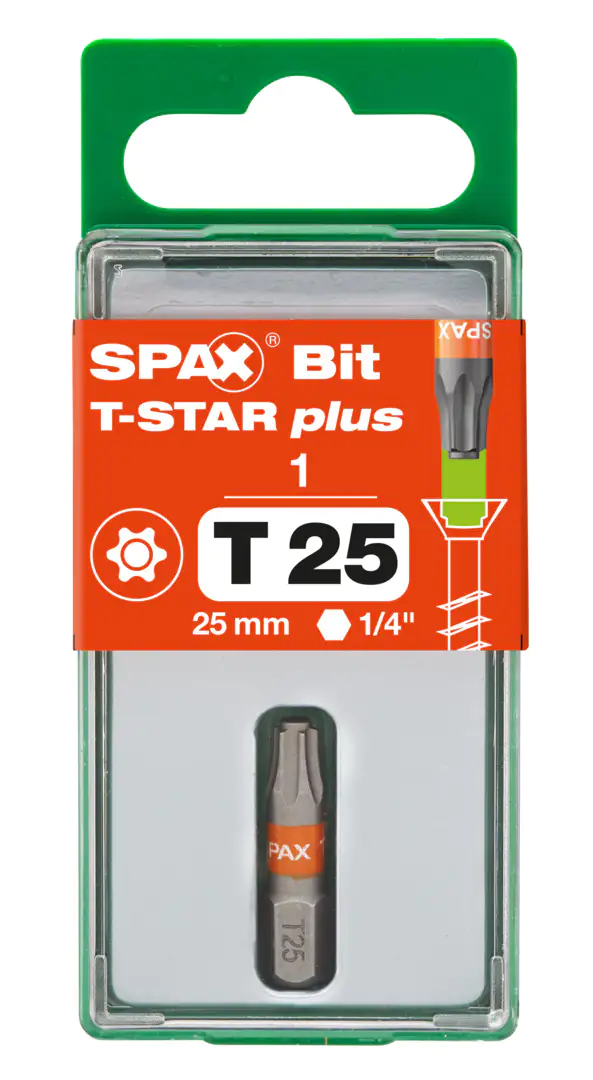 Spax Schrauberbit T-STAR plus T25 S