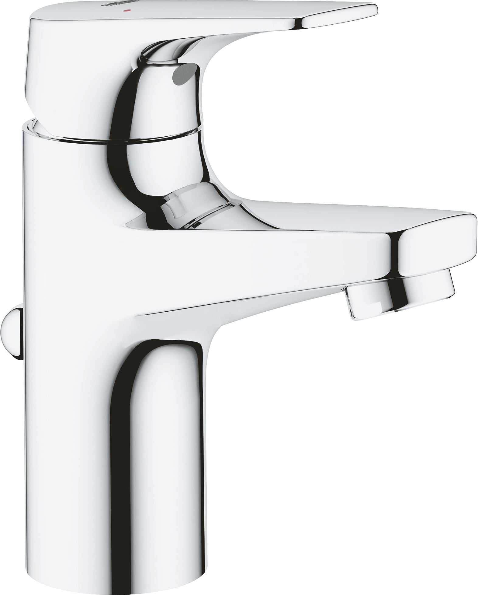 Grohe Start Flow Waschtischarmatur S-Size verchromt, wassersparend mit Schnell-Montage System