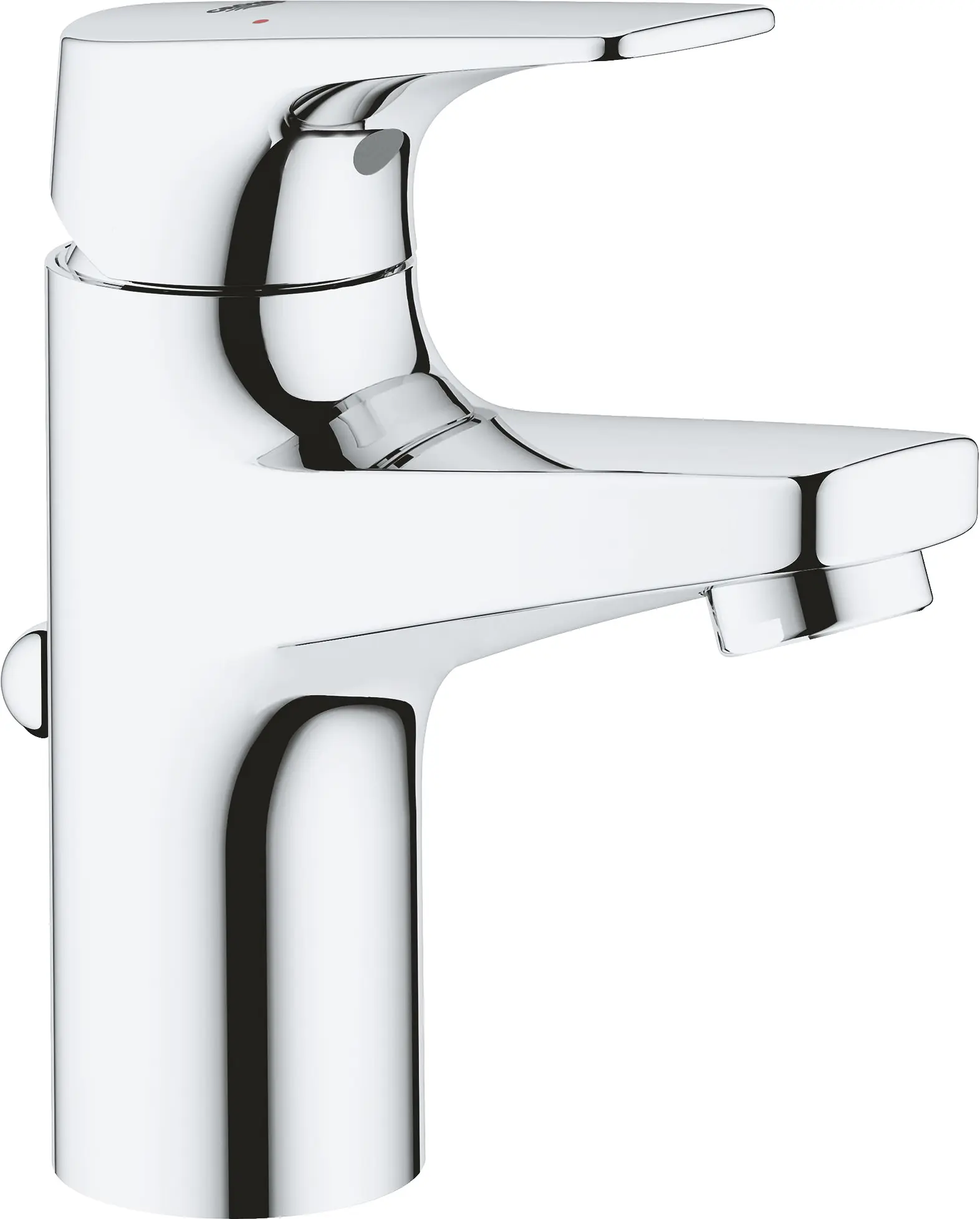 Grohe Start Flow Waschtischarmatur S-Size verchromt, wassersparend mit Schnell-Montage System