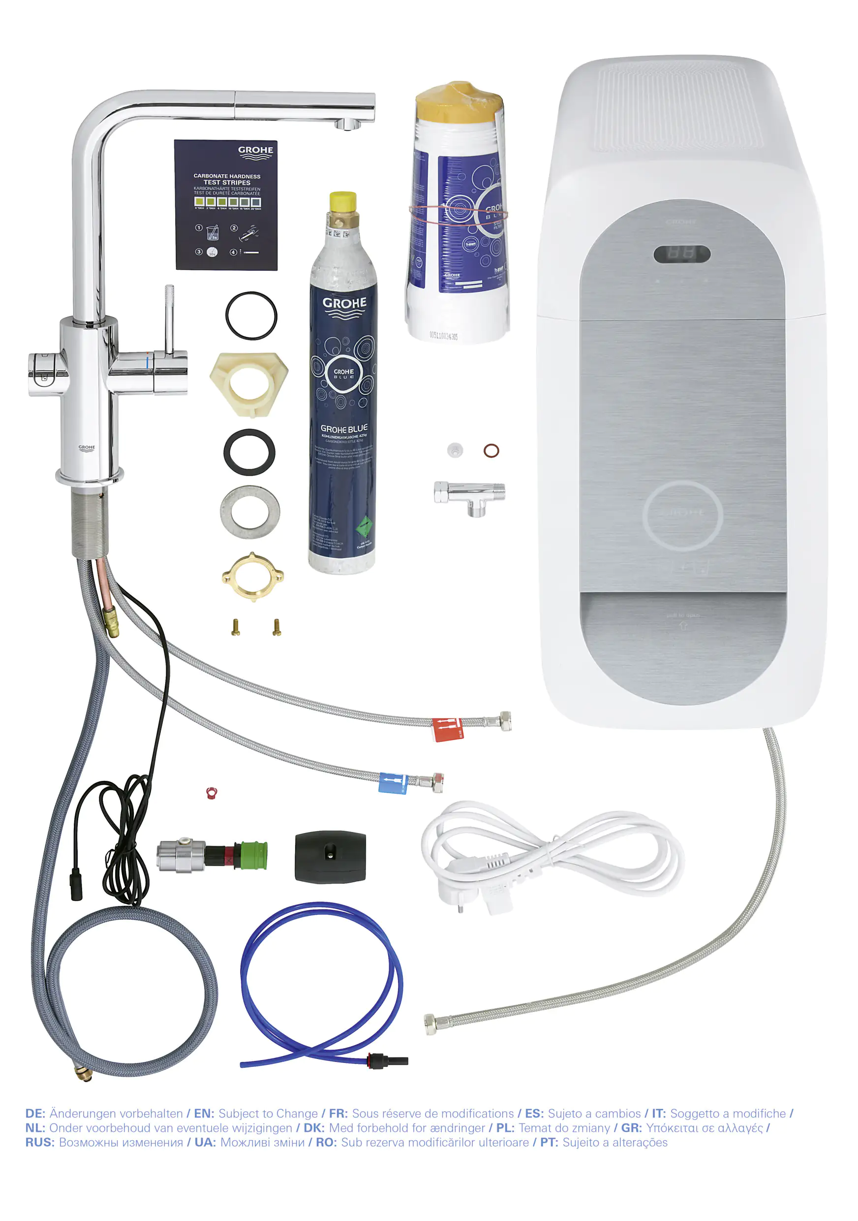 Grohe Blue Home L-Auslauf Starter Kit mit herausziehbarem Mousseurauslauf chrom Grohe Blue Home L-Auslauf Starter Kit mit herausziehbarem Mousseurauslauf chrom