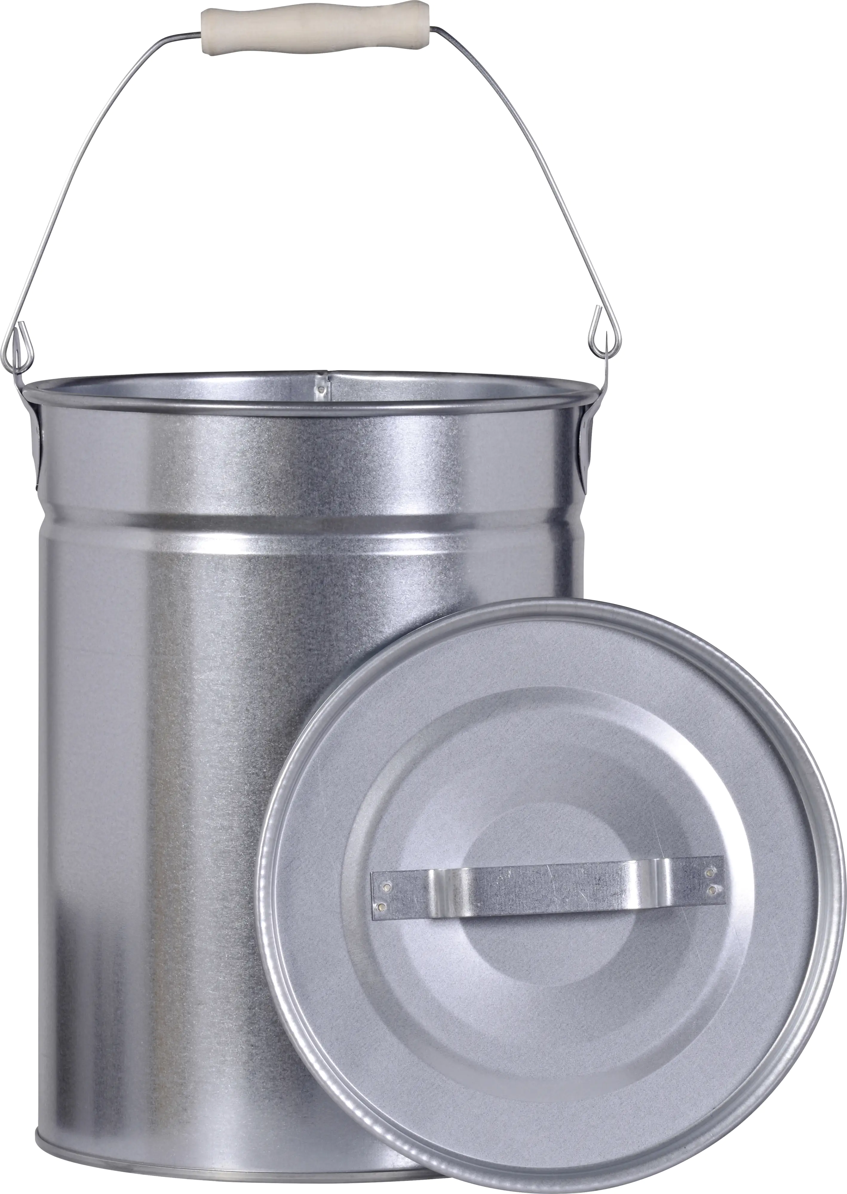 FireFix Ascheeimer mit Deckel Ø 25 cm, Höhe: 30 cm, silber FireFix Ascheeimer mit Deckel Ø 25 cm, Höhe: 30 cm, silber