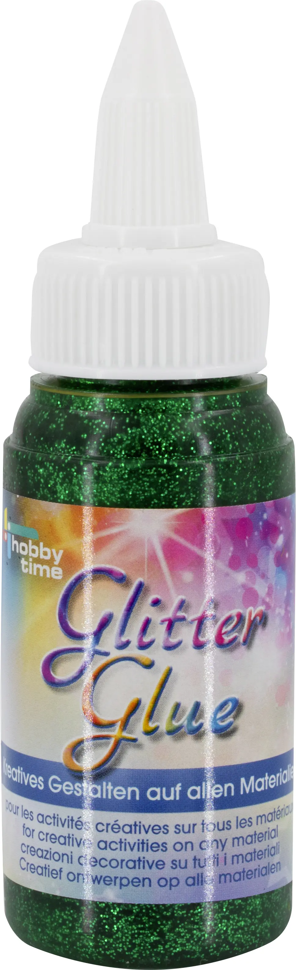 Glorex Glitterglue Flasche grün 60 ml