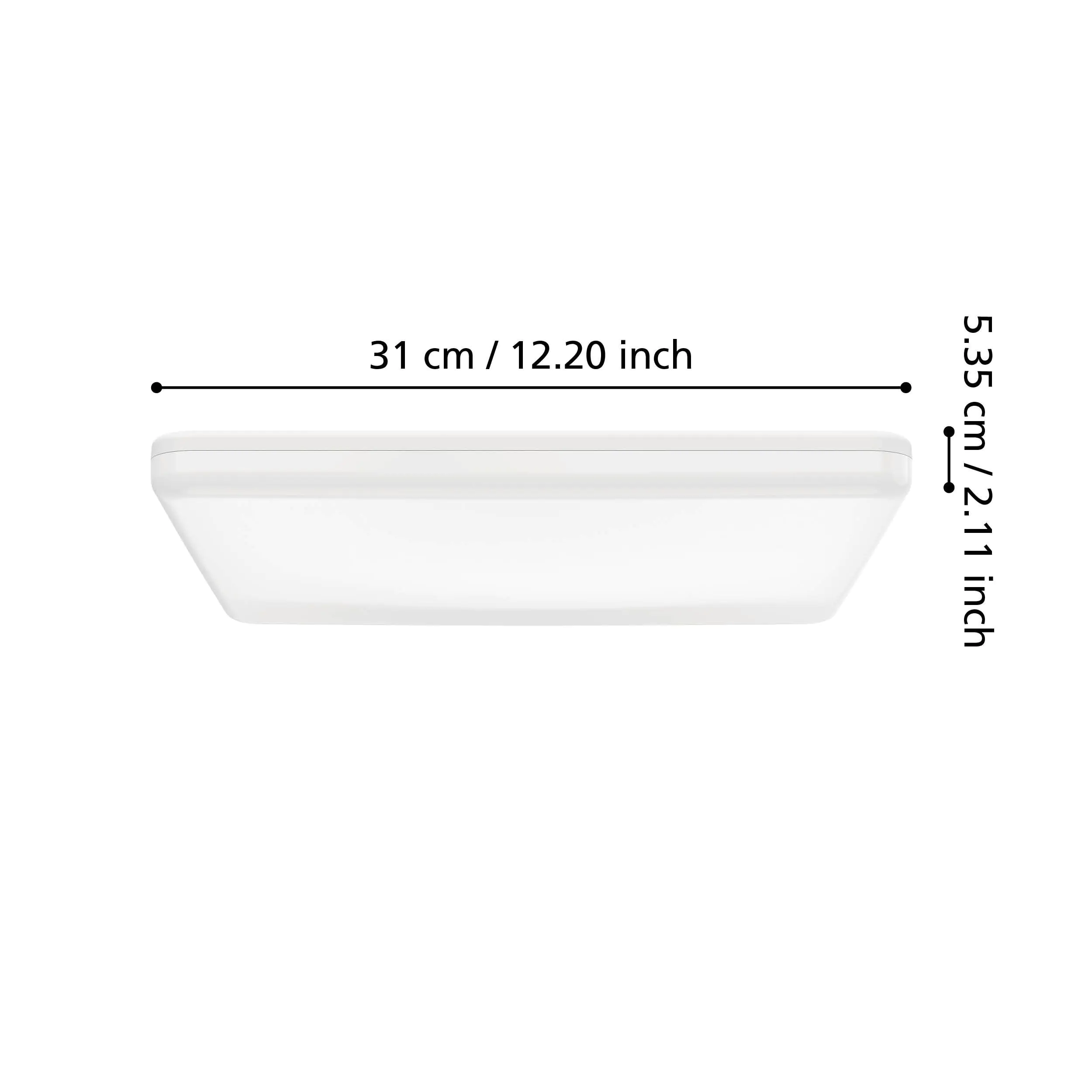 Eglo LED Deckenleuchte Castagneto 20W, 2500 lm, 2700K, weiß, Kunststoff Eglo LED Deckenleuchte Castagneto 20W, 2500 lm, 2700K, weiß, Kunststoff