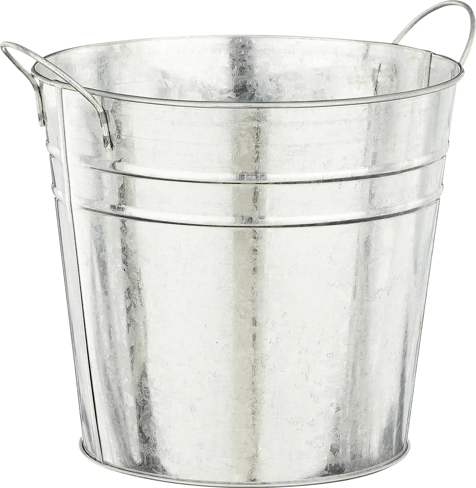 Mica Decorations Blumentopf Eisen Joey mit Griffe grau Ø 18 x 16 cm