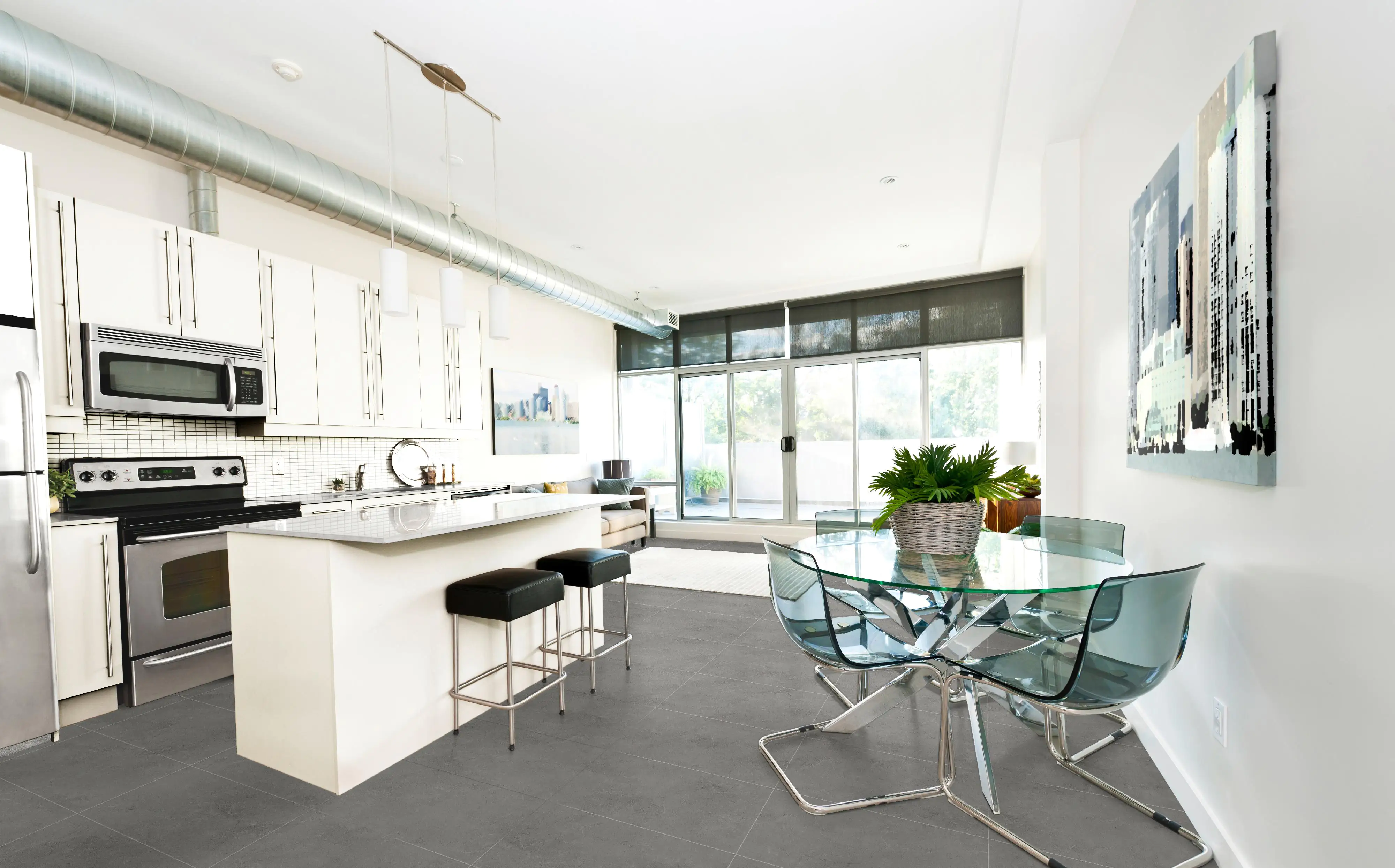 Bodenfliese Feinsteinzeug Journey 60 x 60 cm grau