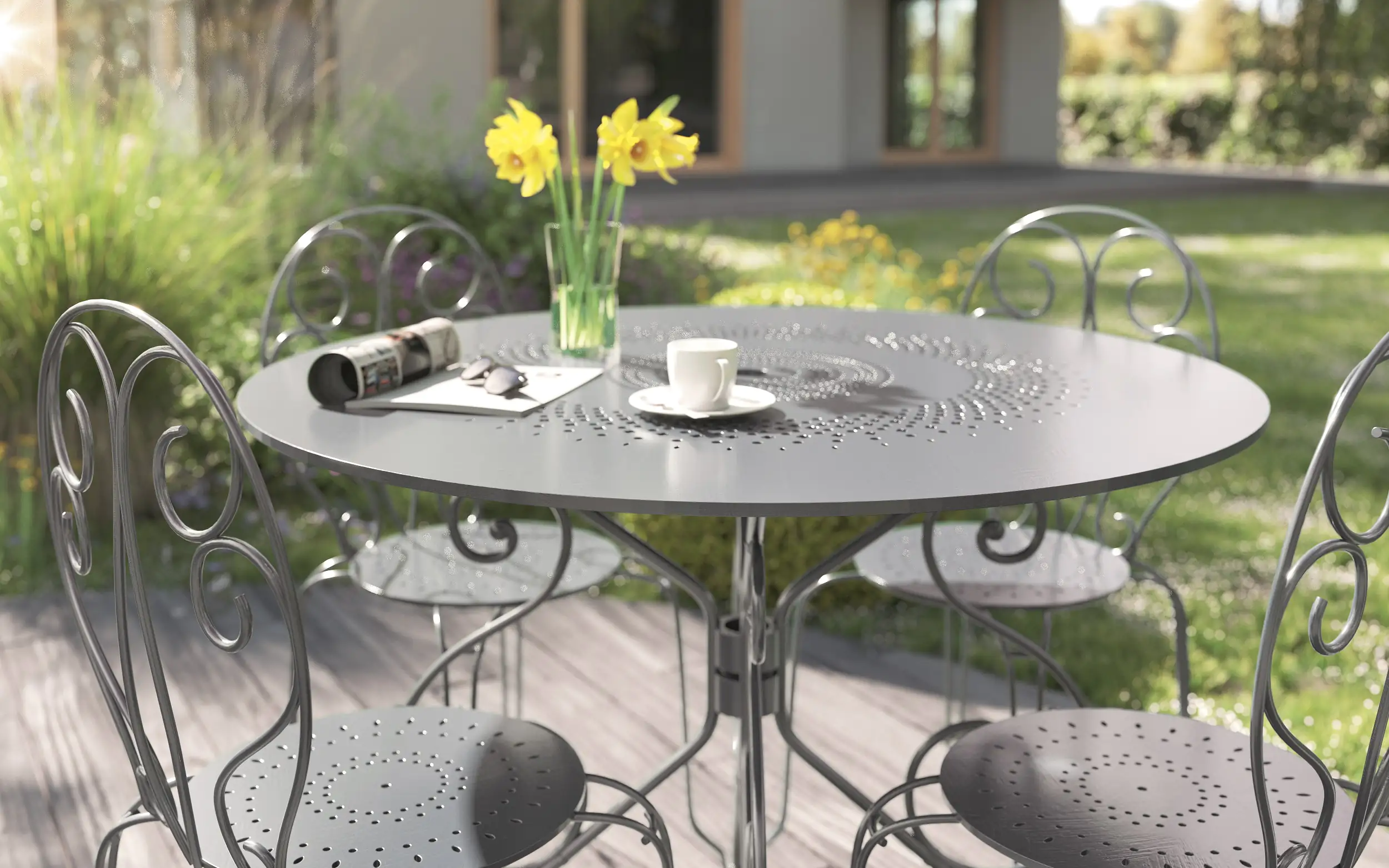 Alpina Sprühmetallschutz-Lack Anti Rost 400 ml grau glänzend