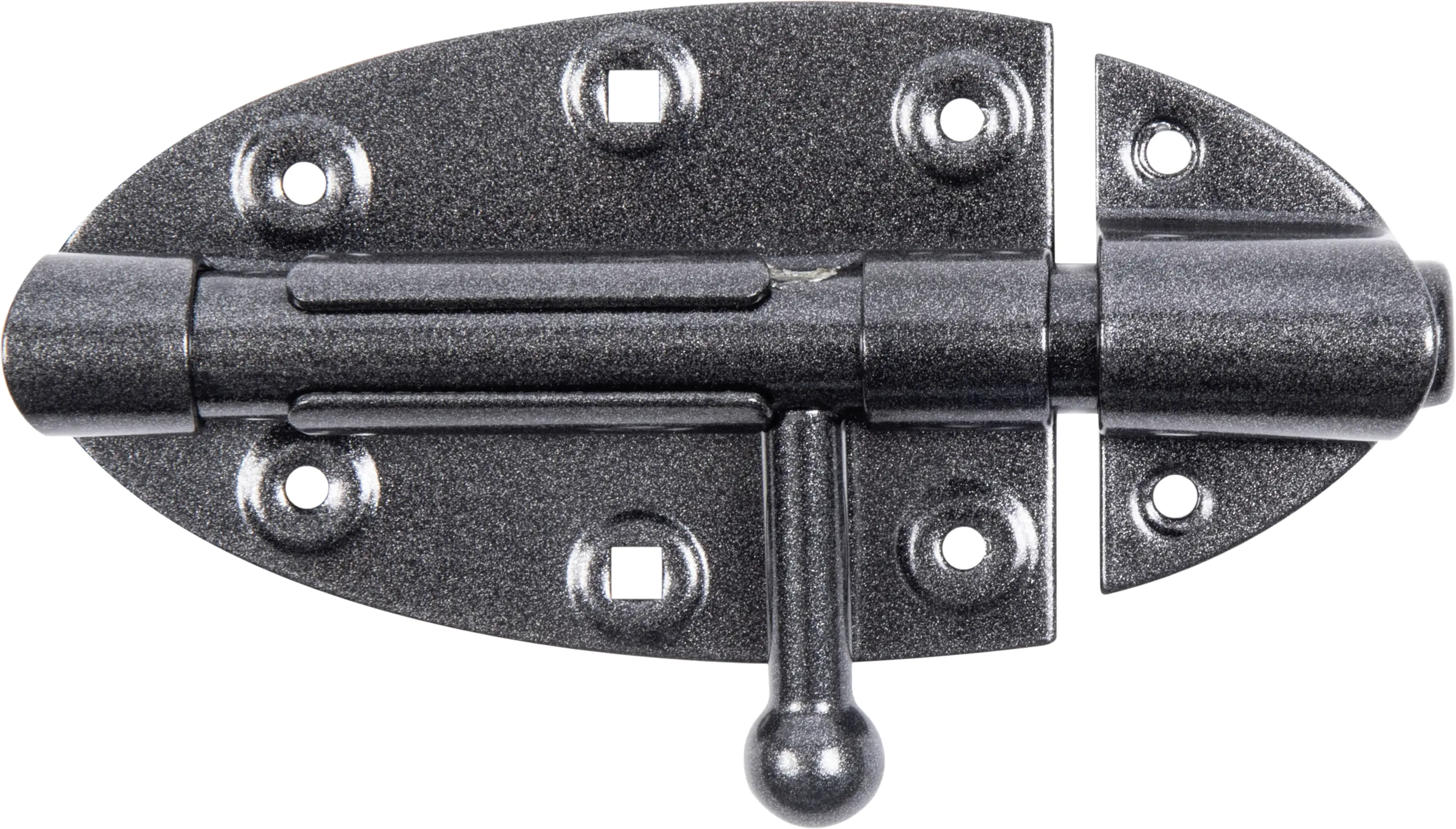 Alberts Duravis Bolzenriegel Ø16 schwarz diamant, 112 x 72 Ø 16 mm