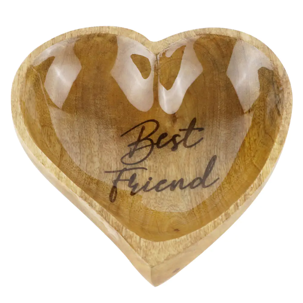 Nobby Holznapf Best Friend Herz 0,28 l, 16 x 16 cm, rutschfest