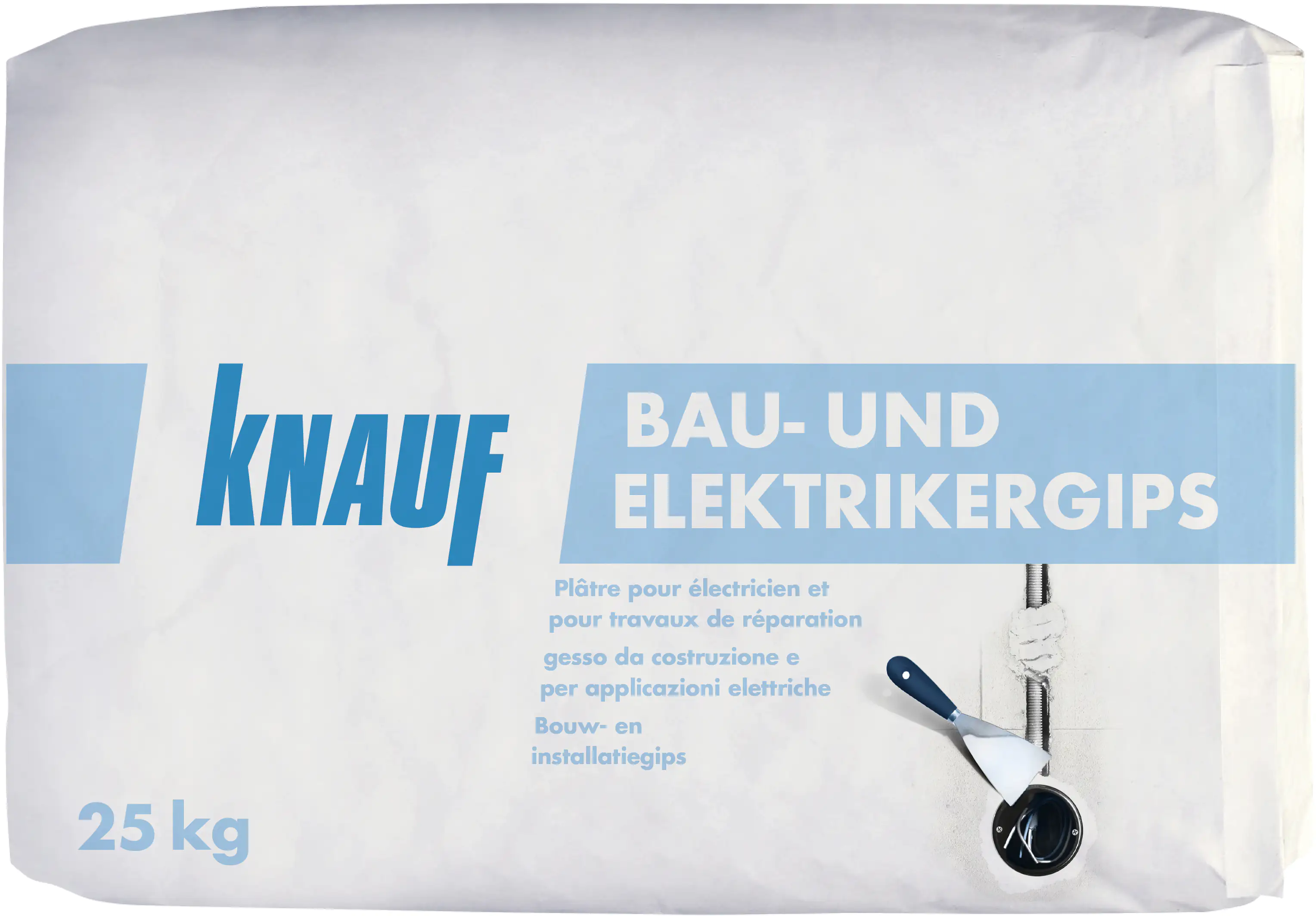 Knauf Bau- und Elektrikergips hellgrau, 25 kg Knauf Bau- und Elektrikergips hellgrau, 25 kg