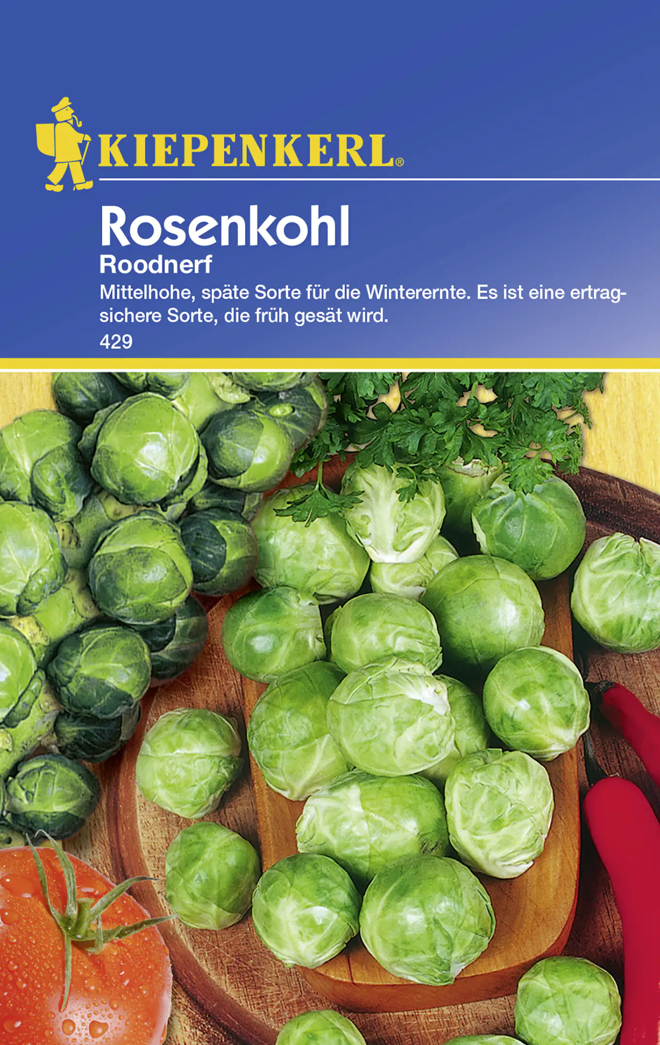 Kiepenkerl Rosenkohl Roodnerf Brassica oleracea var. gemmifera, Inhalt: ca. 100 Pflanzen