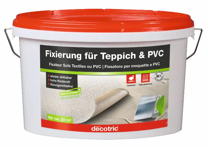 Decotric Fixierung für Teppich und PVC 5 kg Decotric Fixierung für Teppich und PVC 5 kg