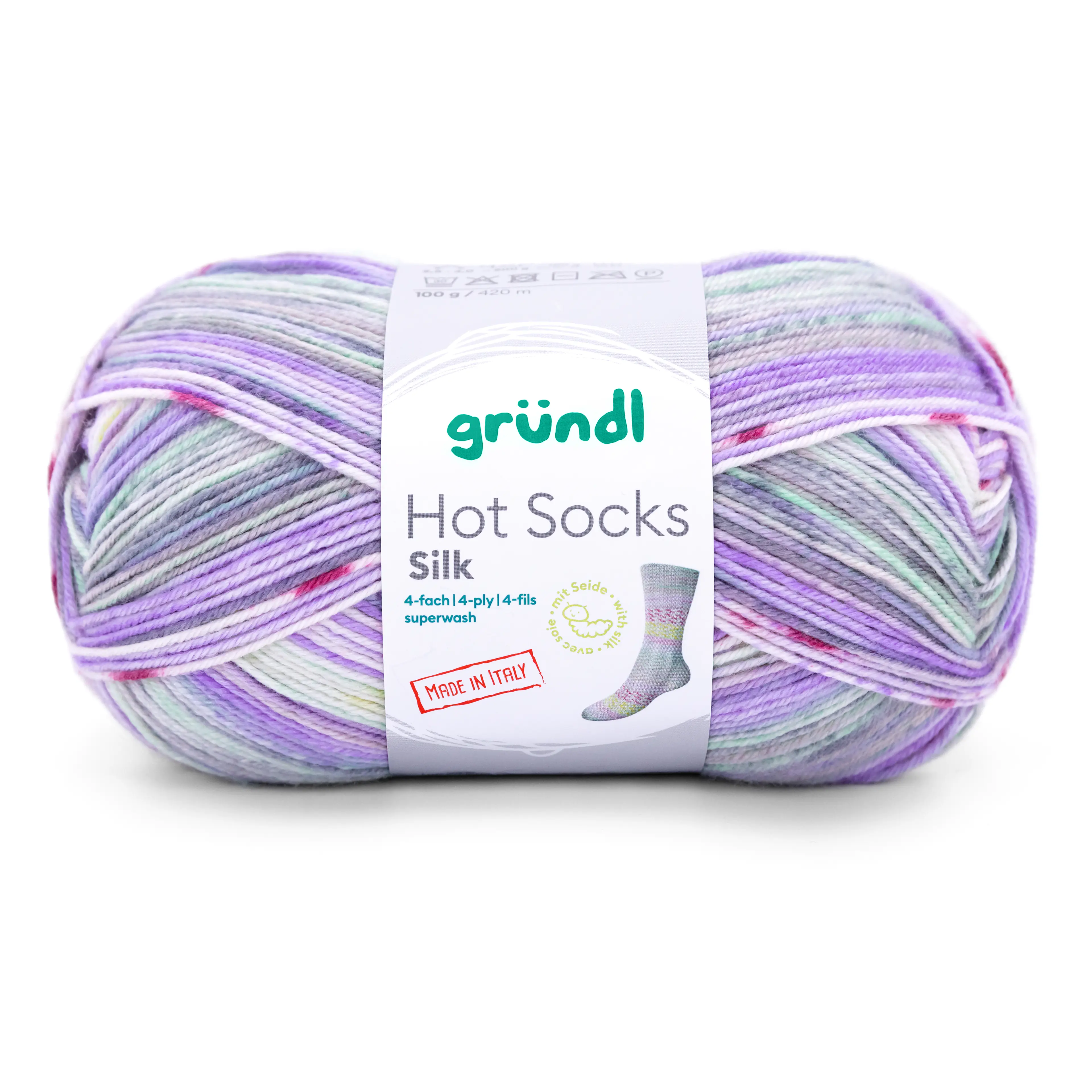 Gründl Wolle Hot Socks Silk 100 g