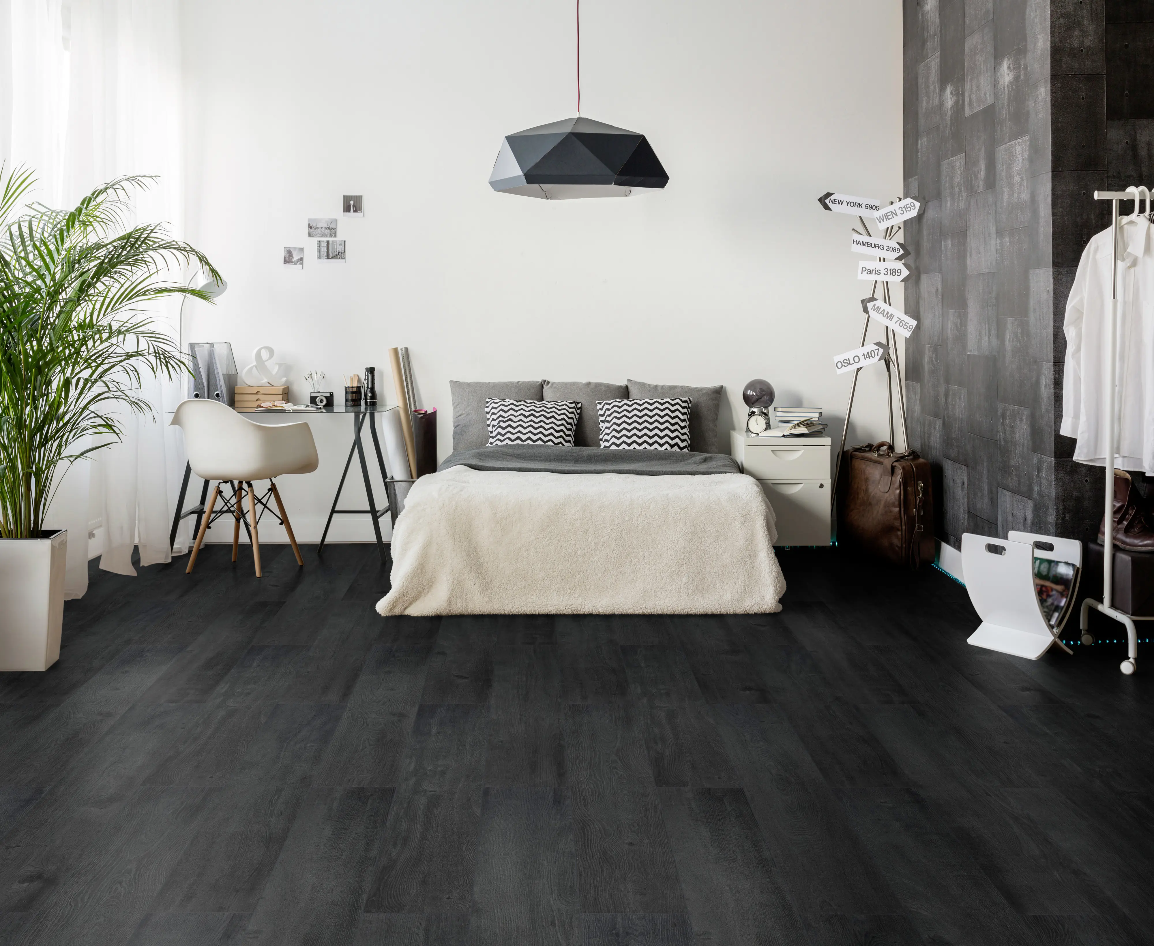 Classen Laminat Megaloc Aquaprotect 128,5 x 19,2 cm 8 mm Oak black