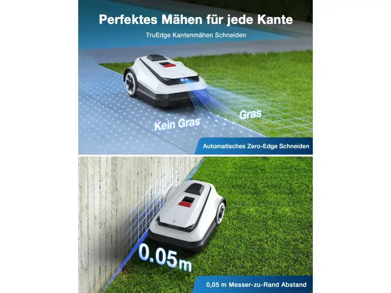 Ecovacs Mähroboter GOAT O800 RTK - 22 cm Schnittbreite 800 m² inkl. Ladestation