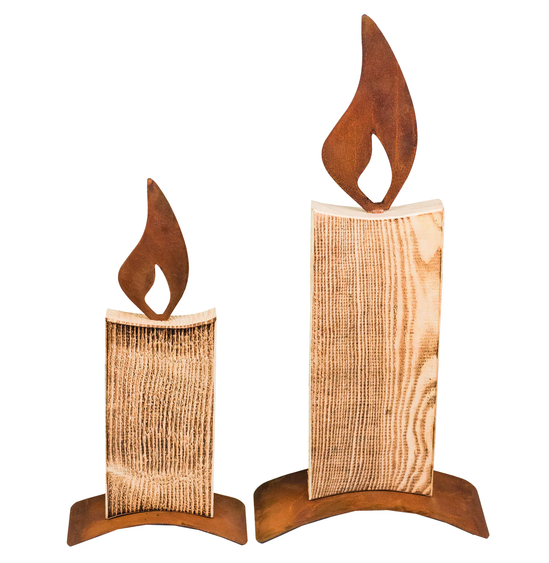 Badeko Kerze Konrad 55 cm angeflammt rostoptik Badeko Kerze Konrad 55 cm angeflammt rostoptik