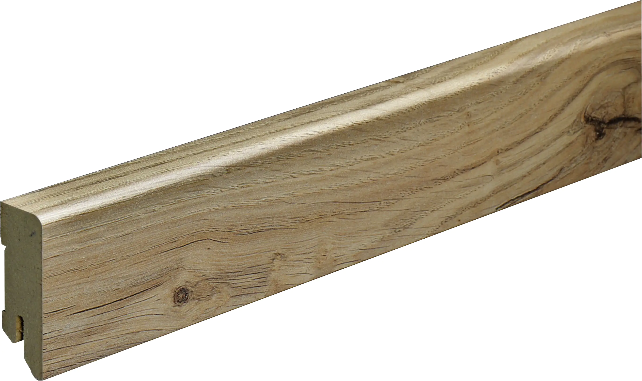 B.S. Bauprogramm Clip-Sockelleiste 250 cm 50 x 18 mm rustic