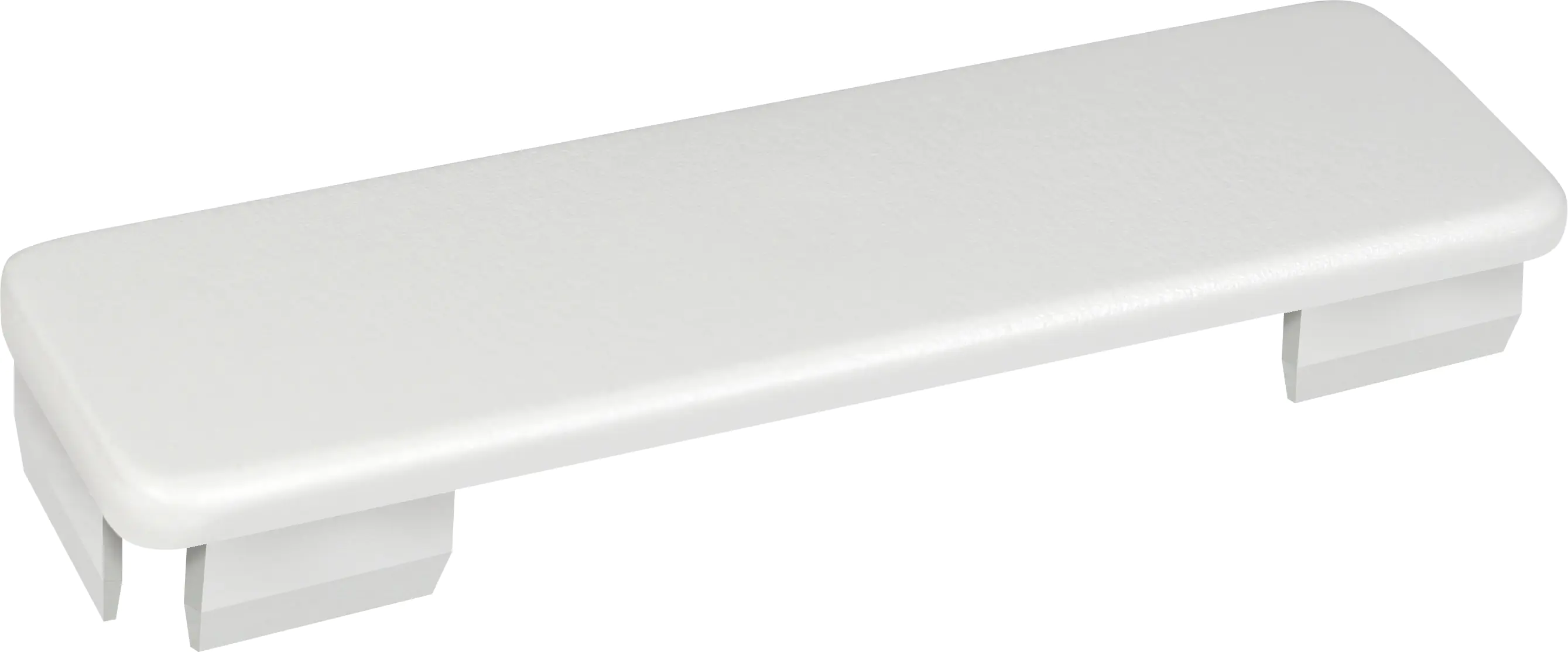 Zaun Kappe flach, weiß