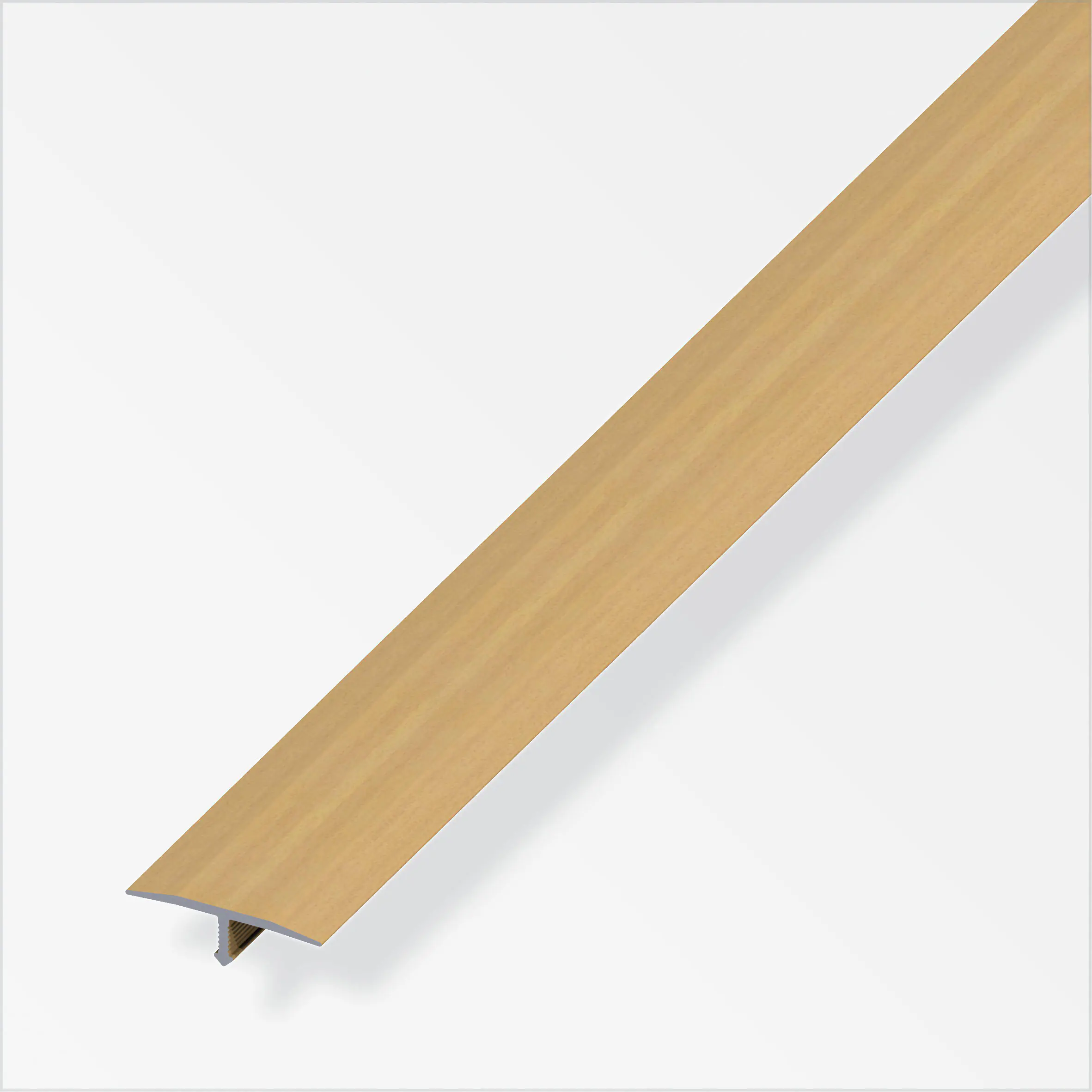 alfer Fugenabdeckprofil 1 m, 6 x 25 mm Alu beschichtet sublimiert buche