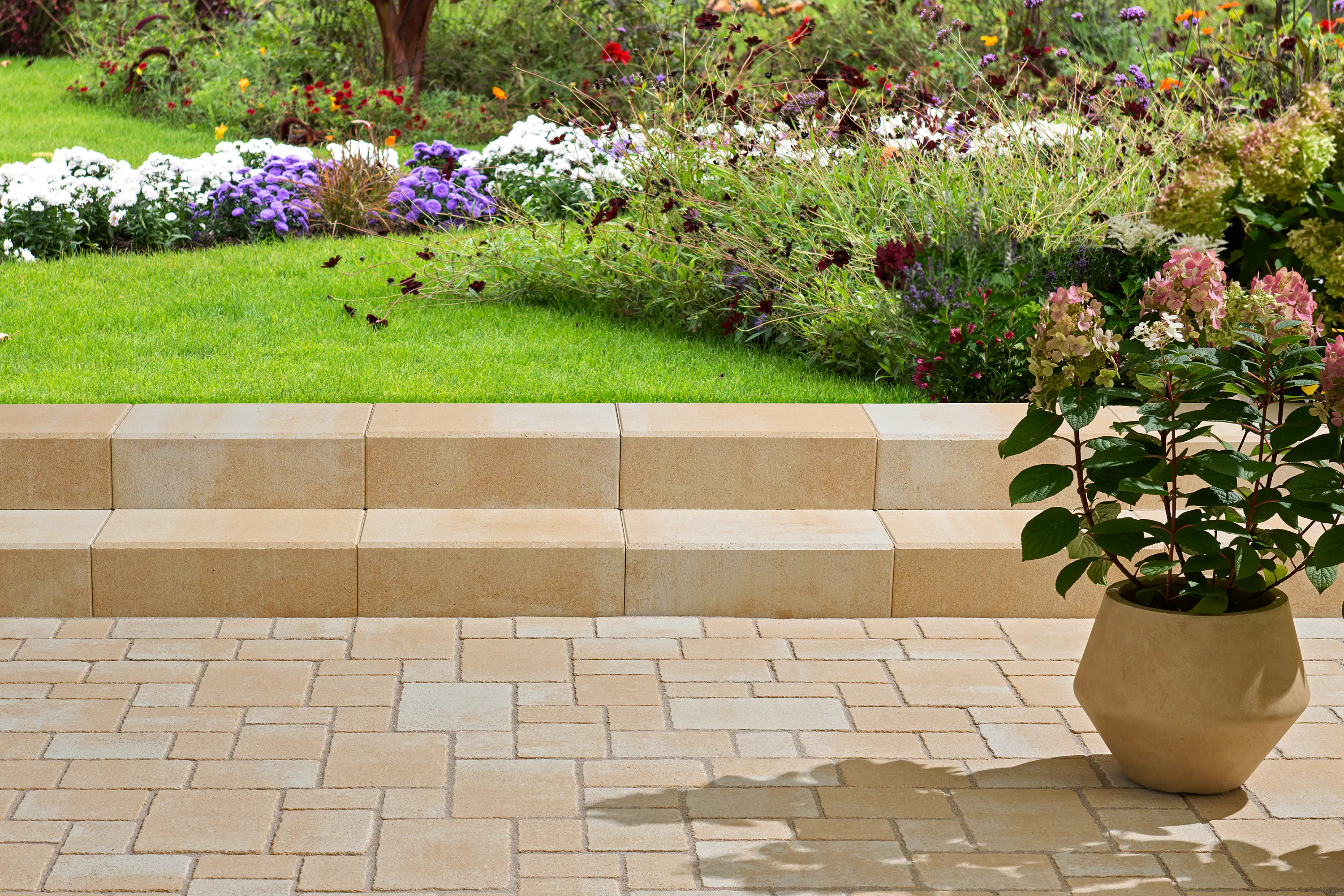 Kann Blockstufe 50 x 34 x 15 cm sandsteingelb