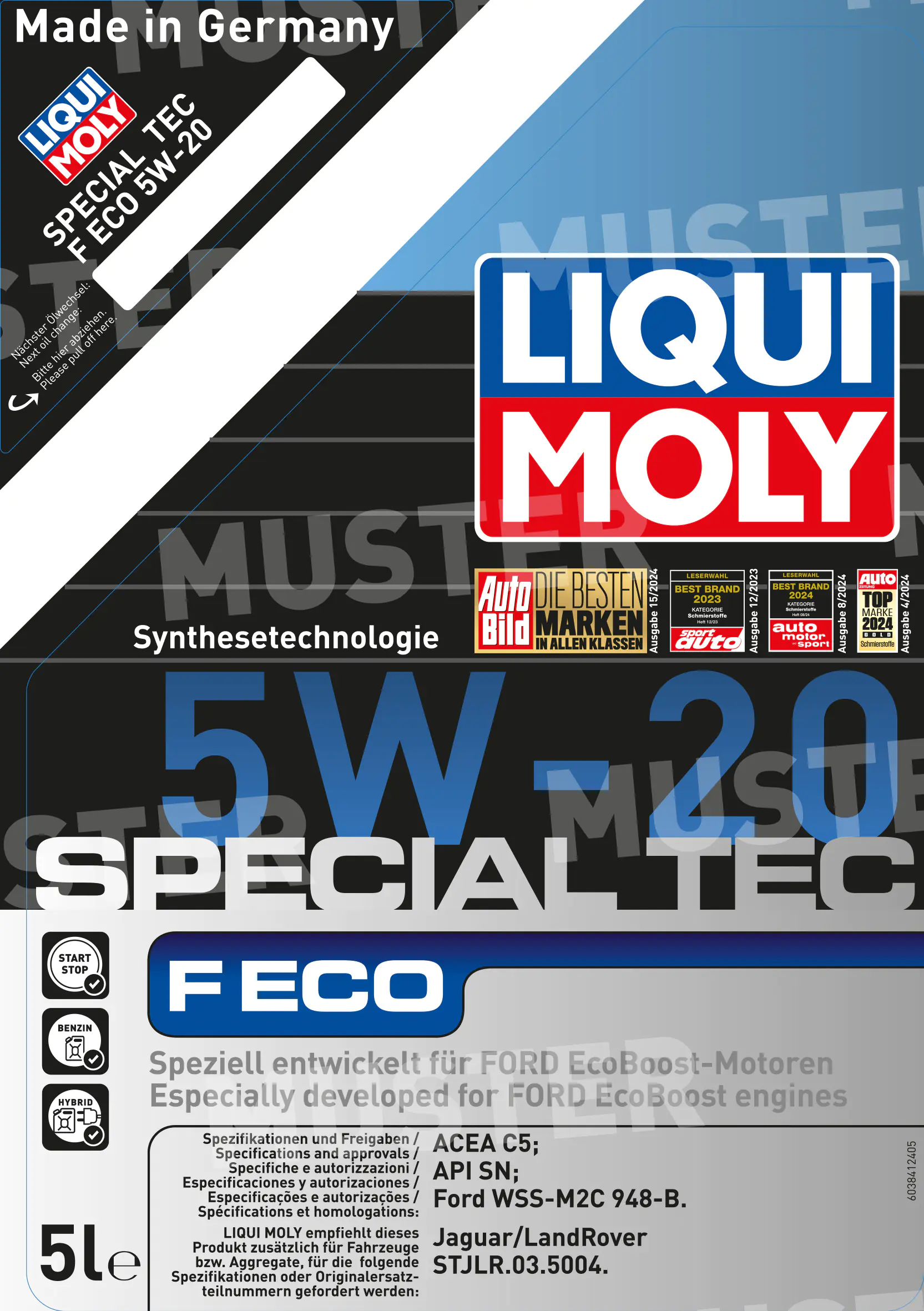 Liqui Moly Motoröl Special Tec F Eco 5W-20 5L