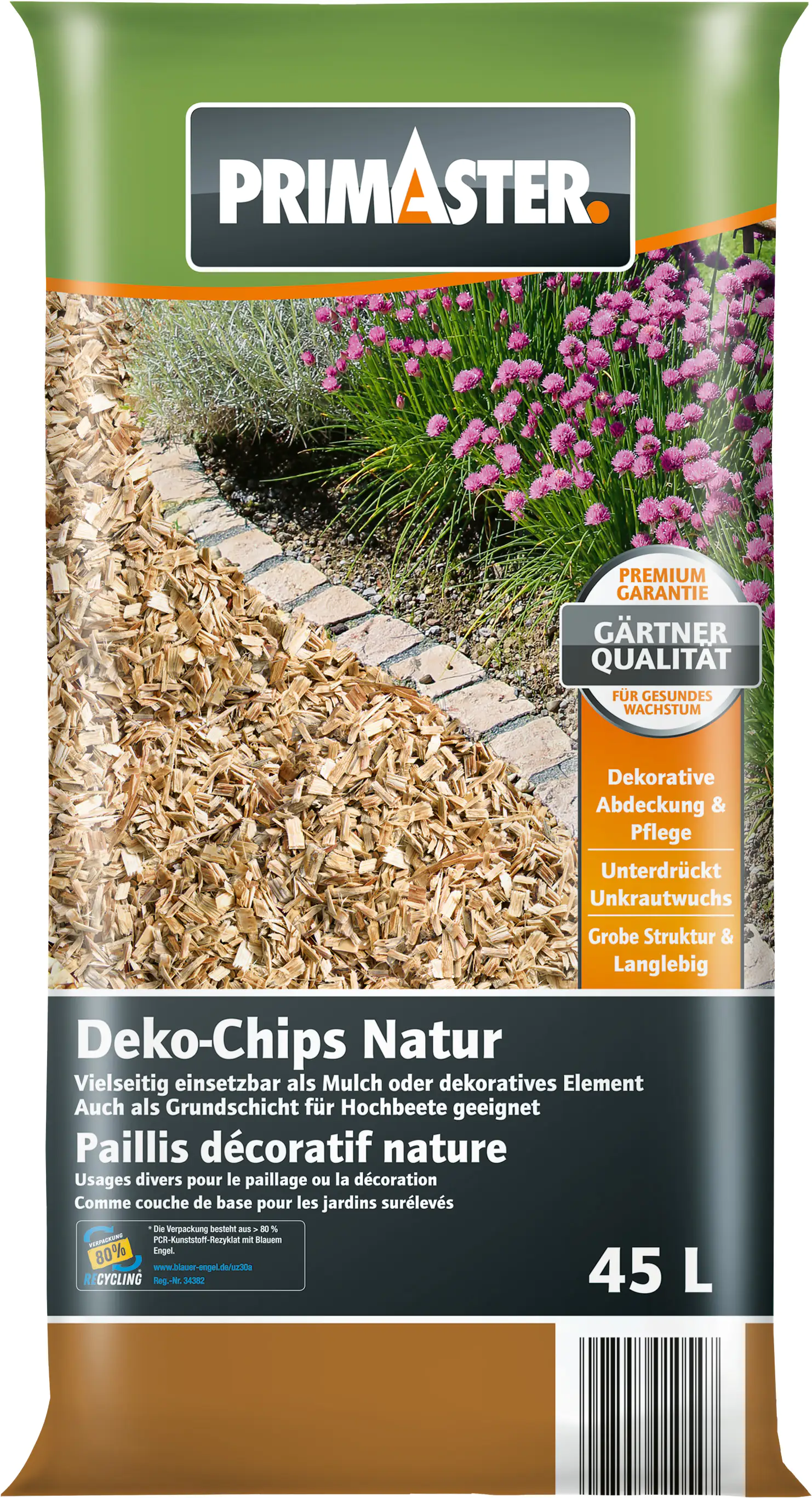 Primaster Deko - Holzchips Natur 45 L Primaster Deko - Holzchips Natur 45 L