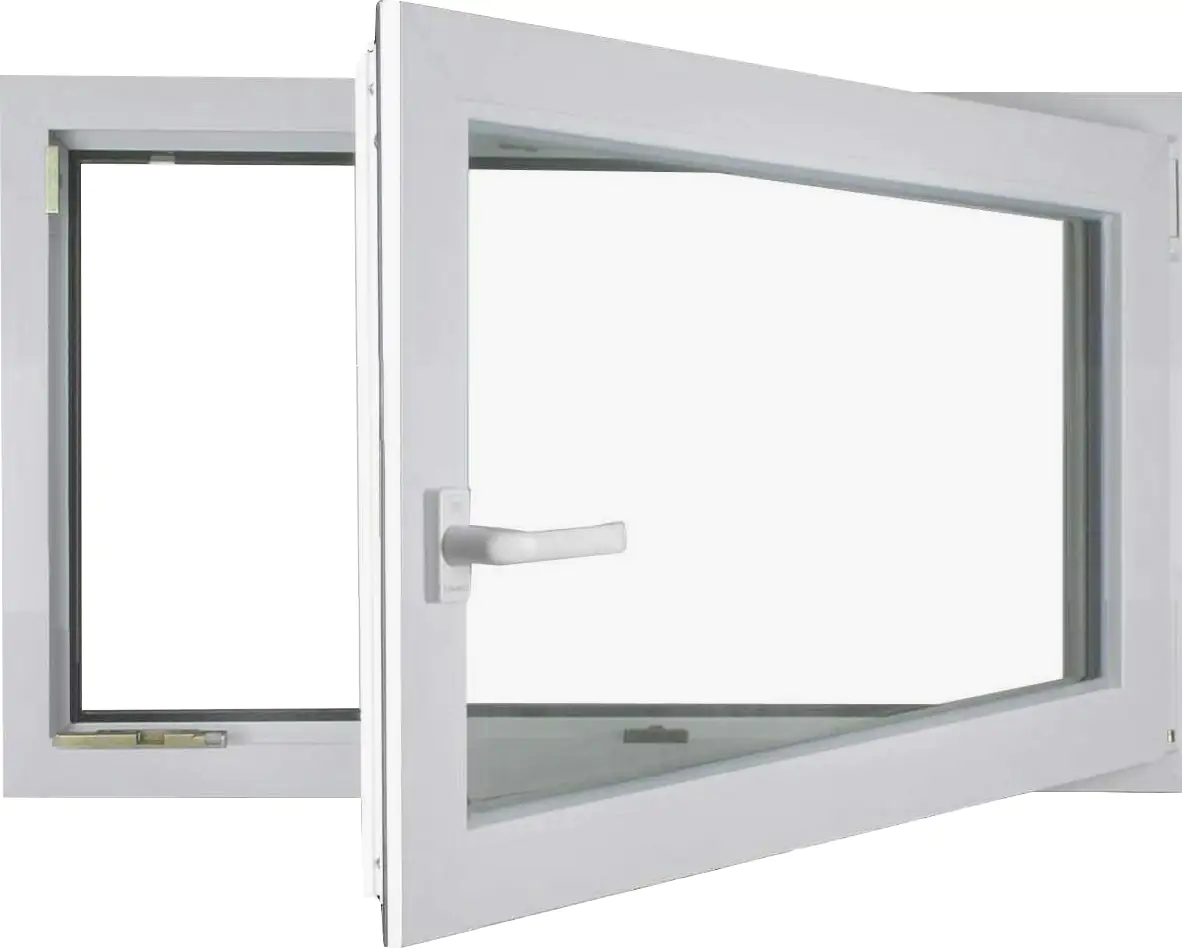 Meeth Kellerfenster 90 x 40 cm DIN rechts 1 Flügelig Dreh-Kipp weiß