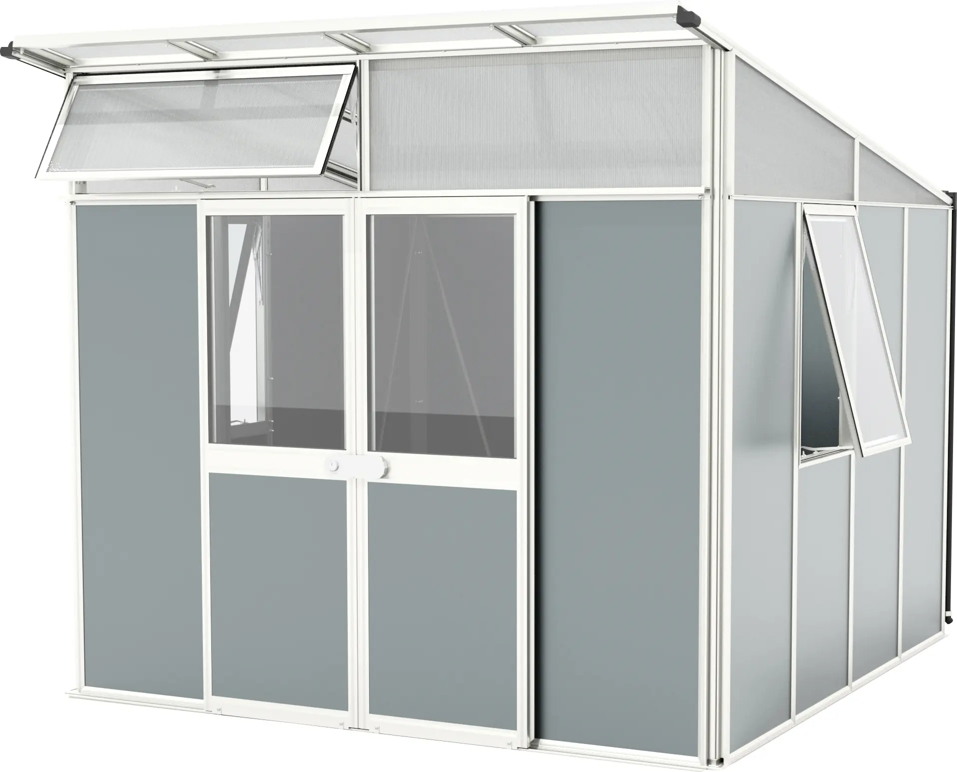 Vitavia Metallgerätehaus Kosmos 7800 salbei-grau 267 x 295 cm