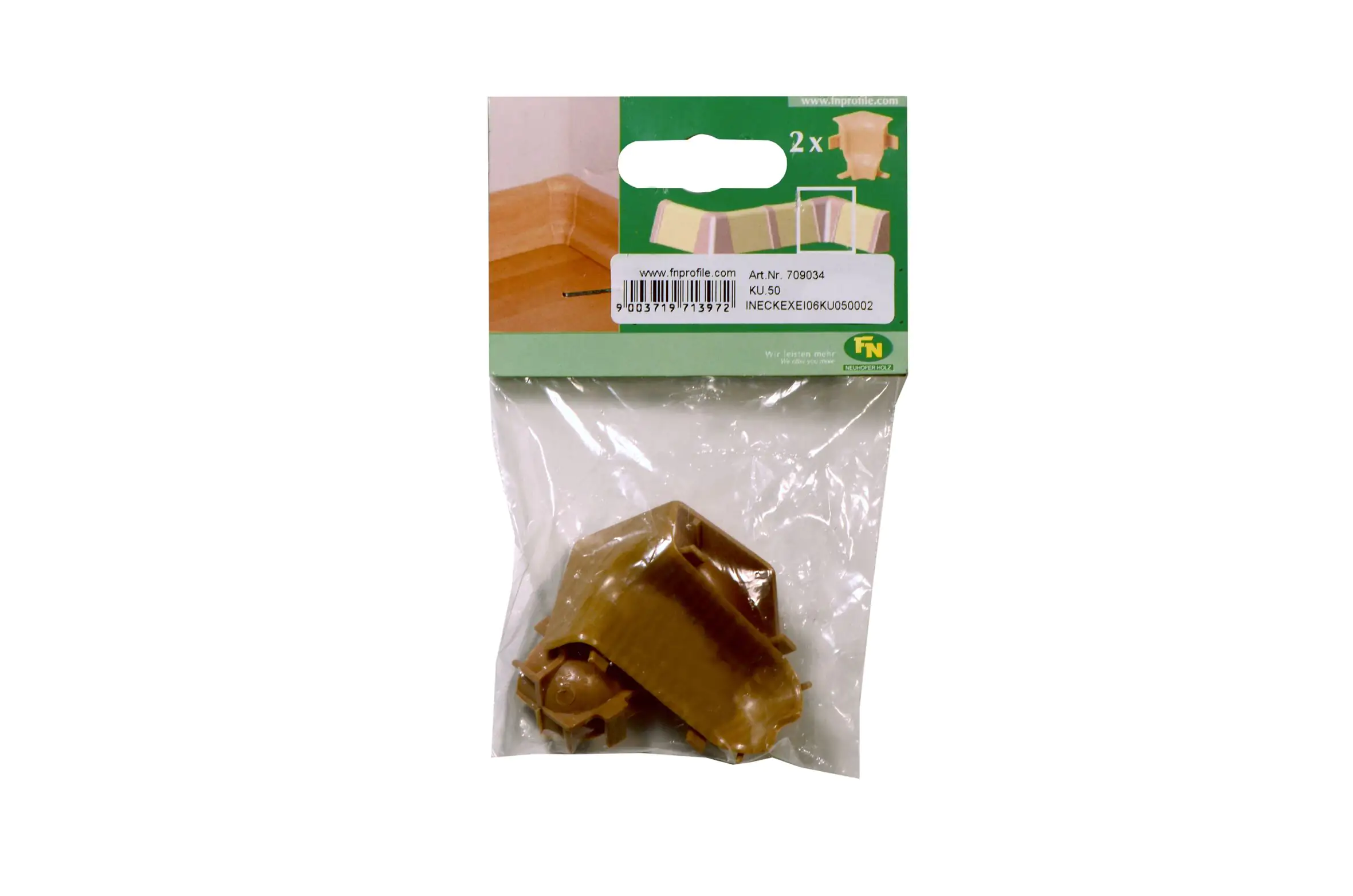 Inneneck für Kunststoffleiste KU.050 Eiche