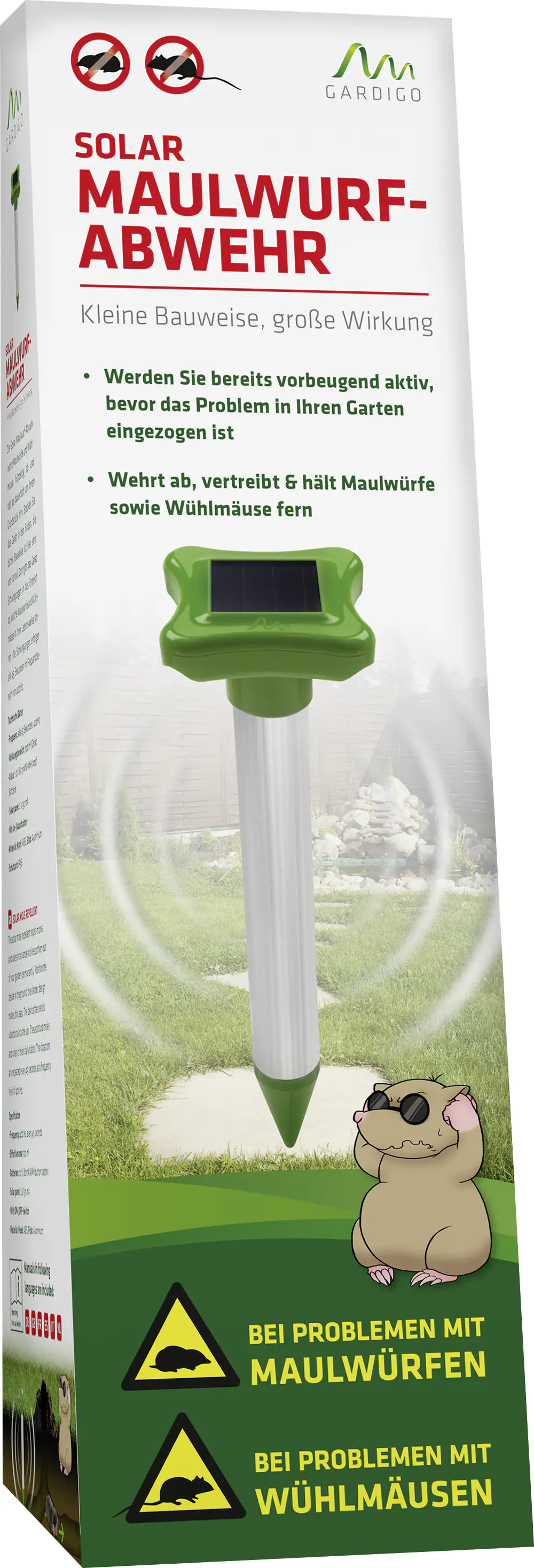 Gardigo Solar Maulwurf-Abwehr