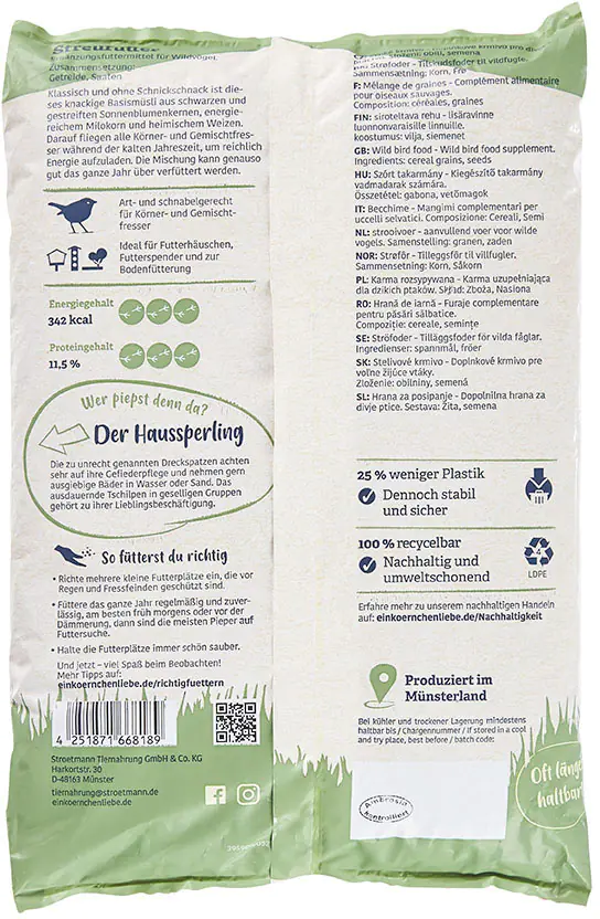 Elles Streufutter für Wildvögel 1 kg