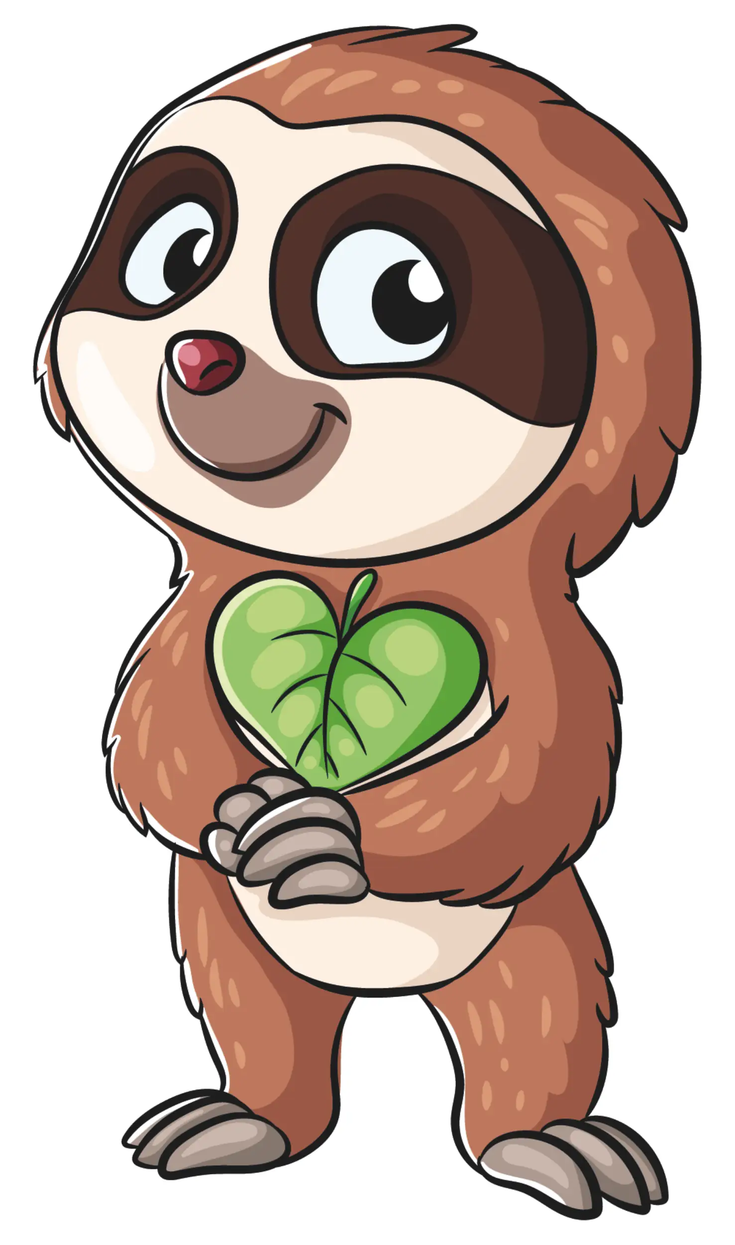 Hermann Schütz Aufkleber Faultier 60x100mm