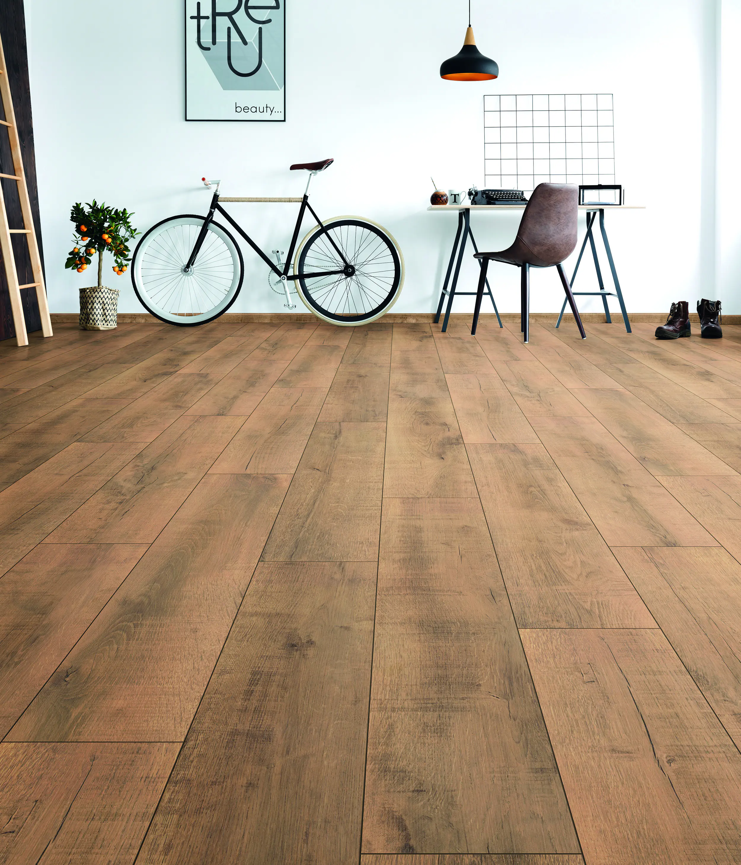 Premium Laminat Gold Volcano Oak 1285 x 242 x 7 mm