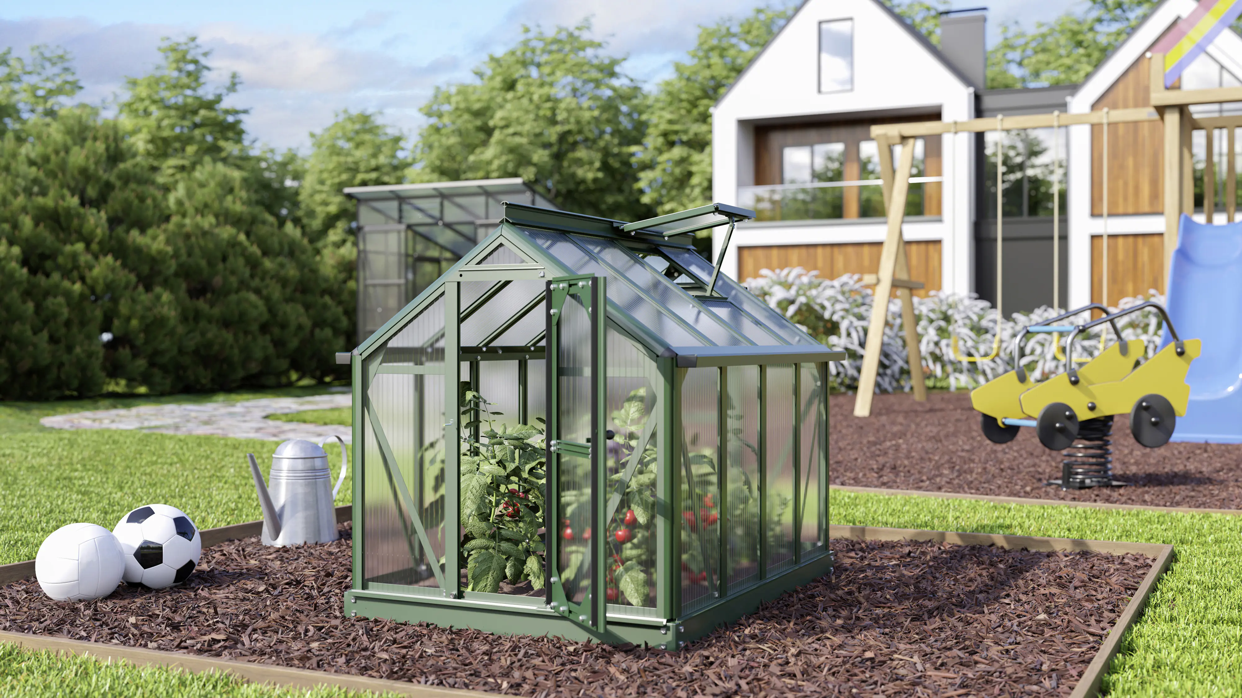 Vitavia Gewächshaus Merlin smaragd 87 x 111 cm